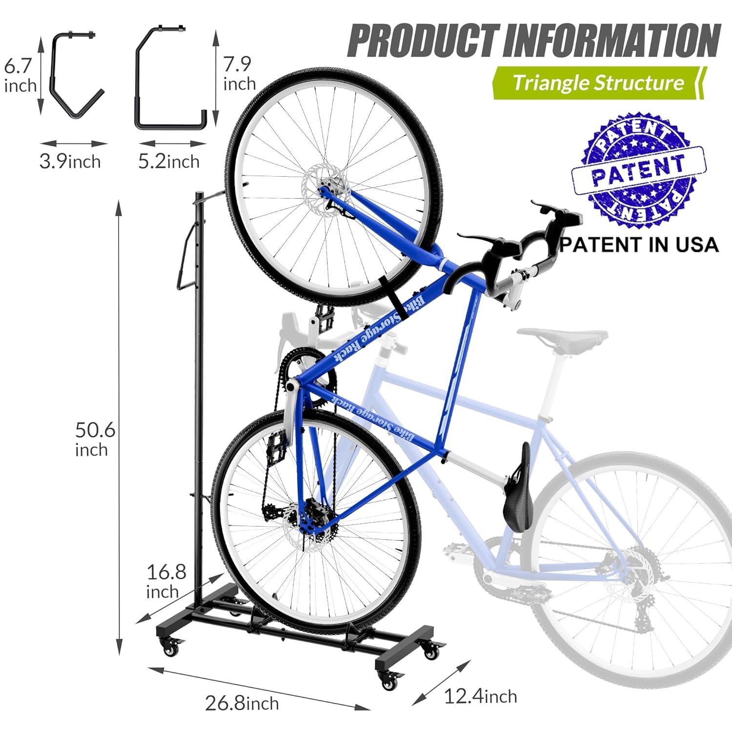 Bicycle Floor Parking Rack For MTB Road Bikes Indoor Bike Storage