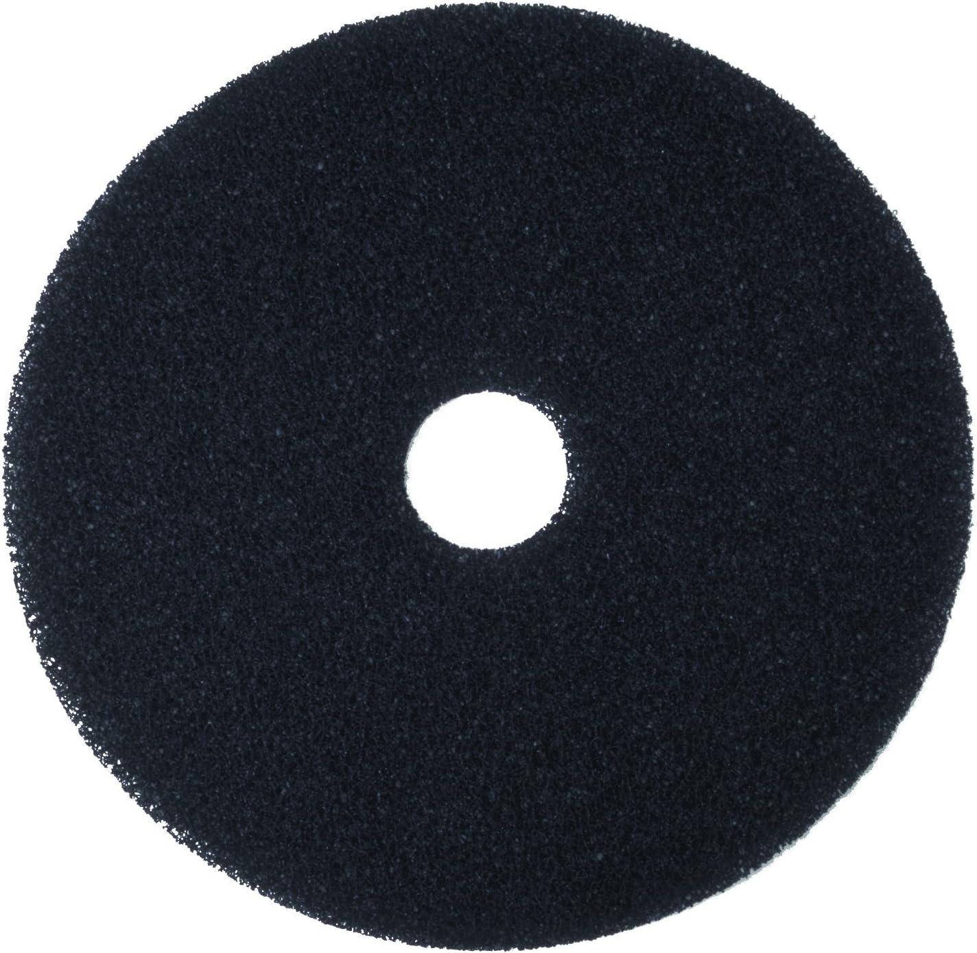 3M Low-Speed Stripper Floor Pad 7200, 20" Diameter, Black, 5/Carton