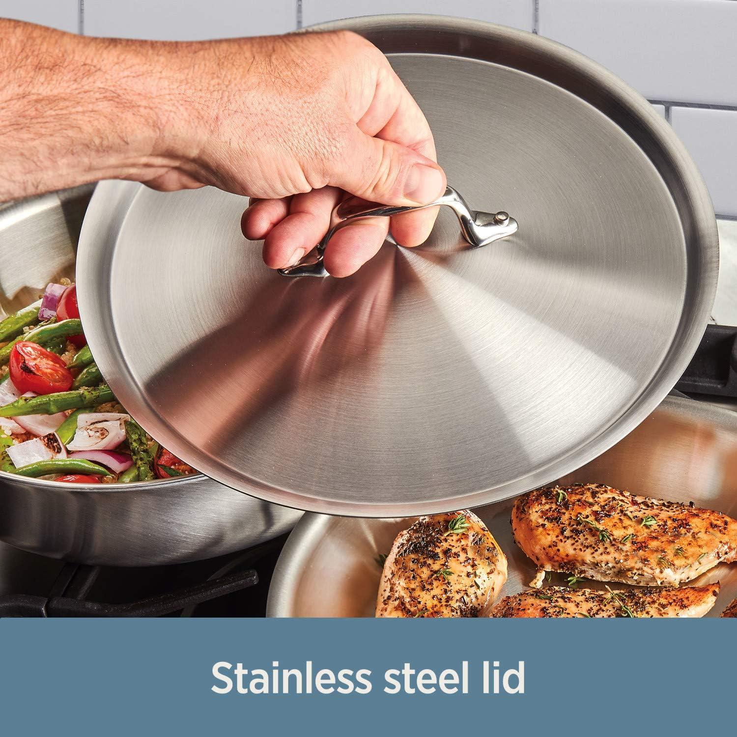 All-Clad © d3 Stainless Steel 8-Quart Stockpot with Lid