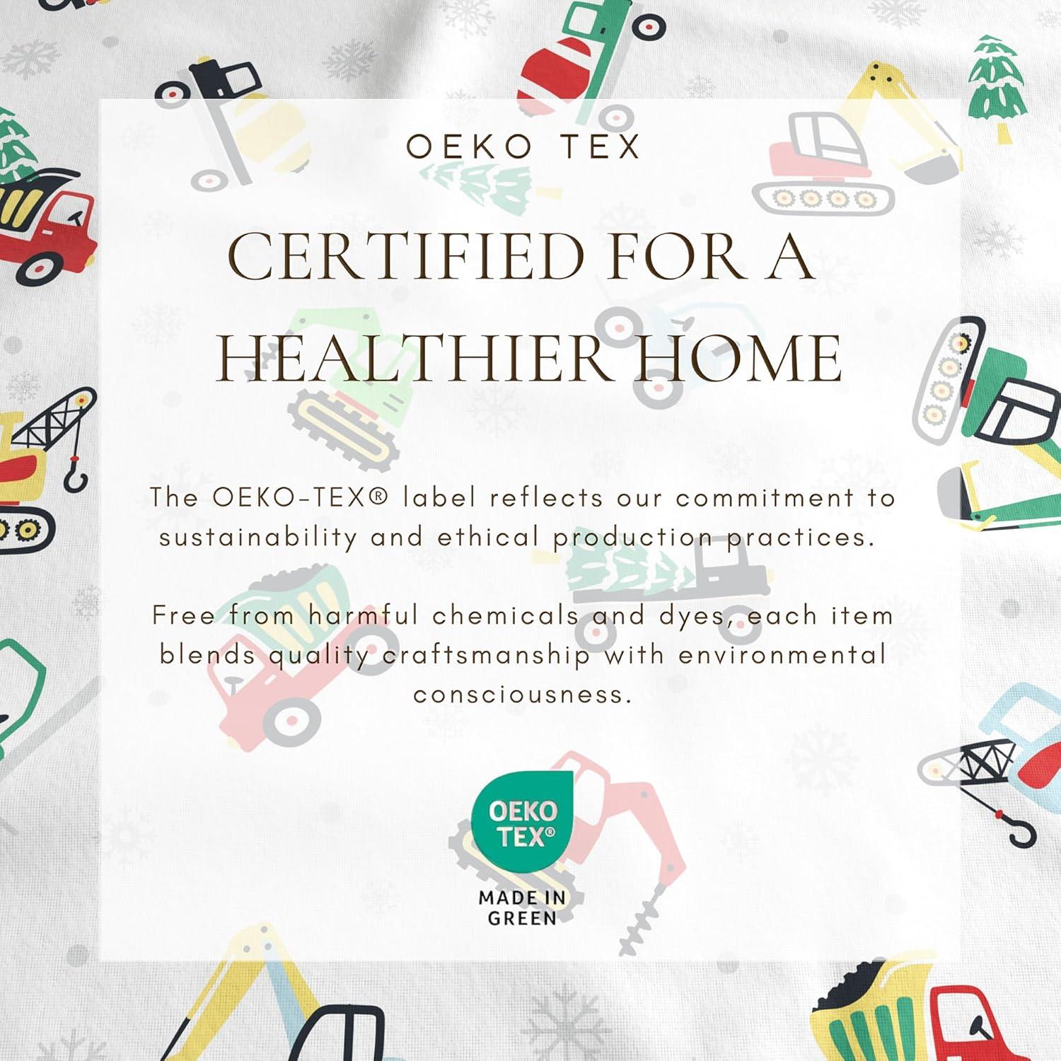 100% Cotton Christmas Flannel Sheets - Great Bay Home (Twin, Christmas Toy Trucks)