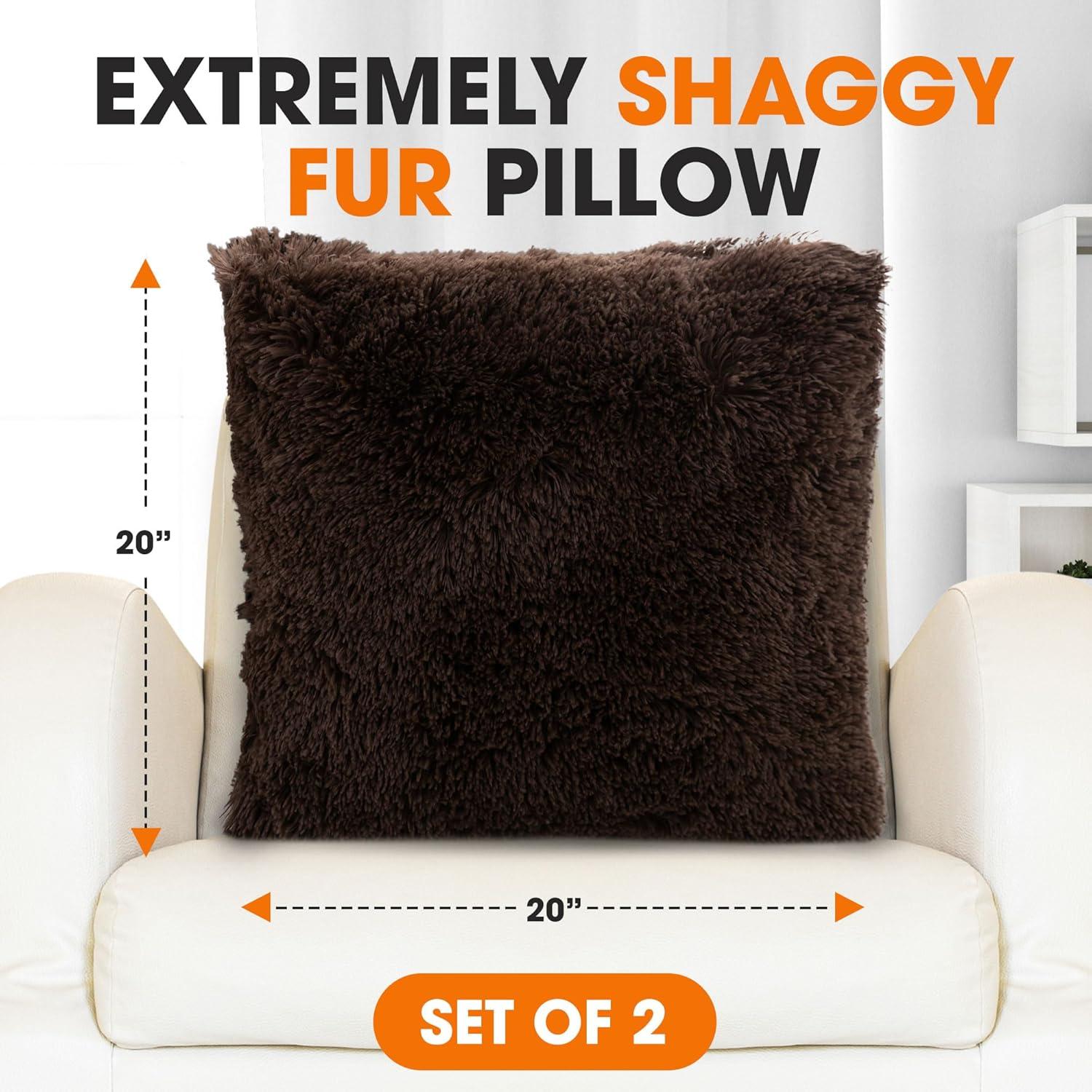 Faux Fur Throw Pillow