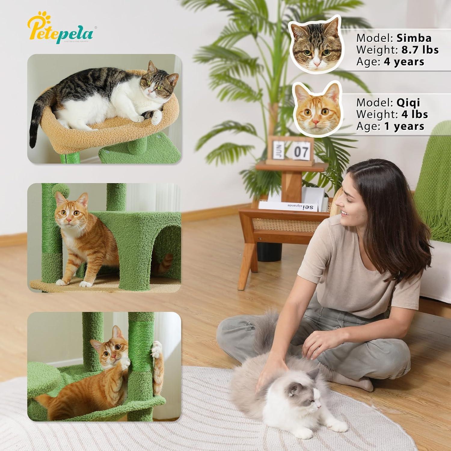 Gothic Cat Tree With Super Large Hammock, Cat Tower With Coffin Bed, Cat Condo, Sisal Scratching Posts & Top Perch, Multi-Level Goth Cat Tree, Halloween