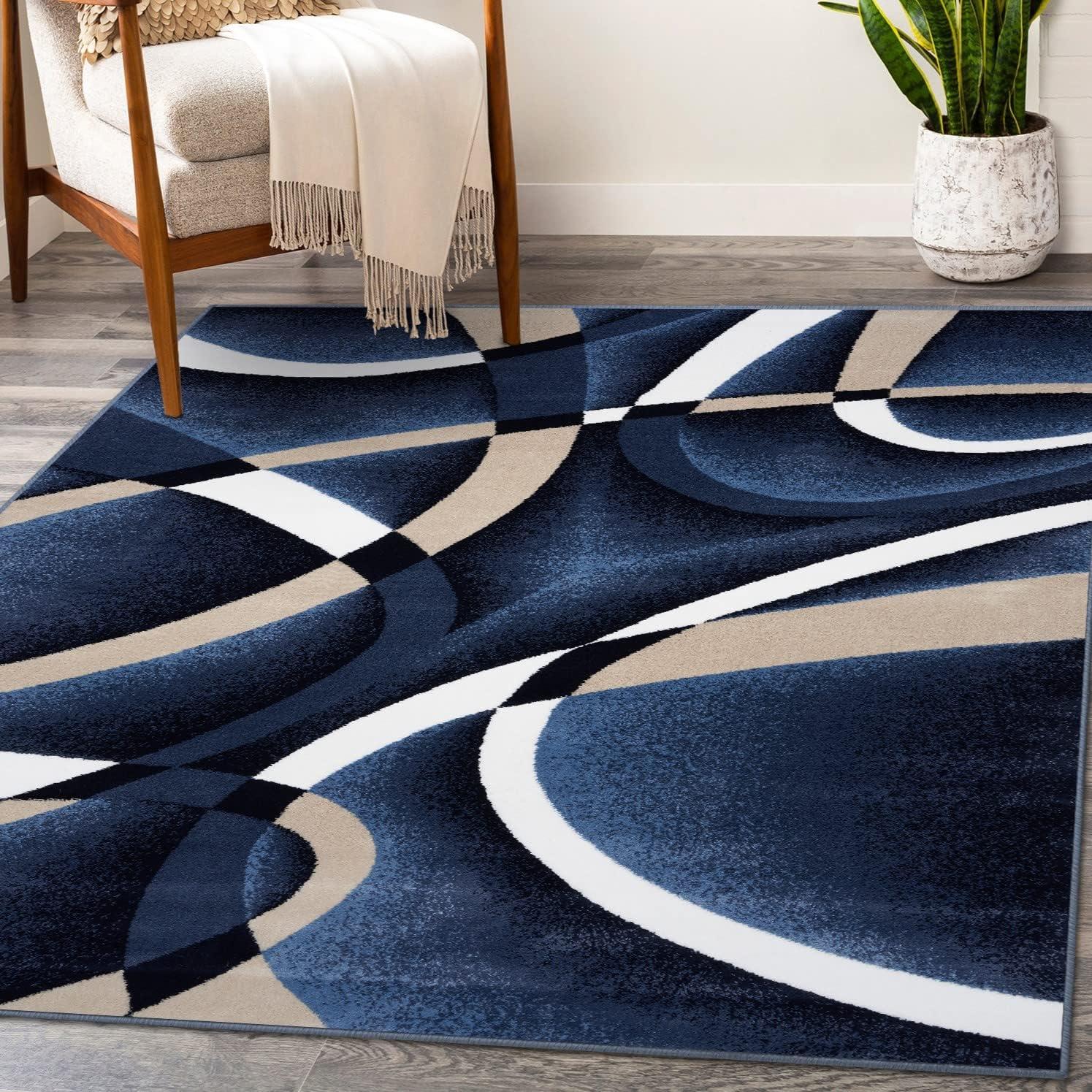 Luxe Weavers Modern Abstract Geometric Area Rug