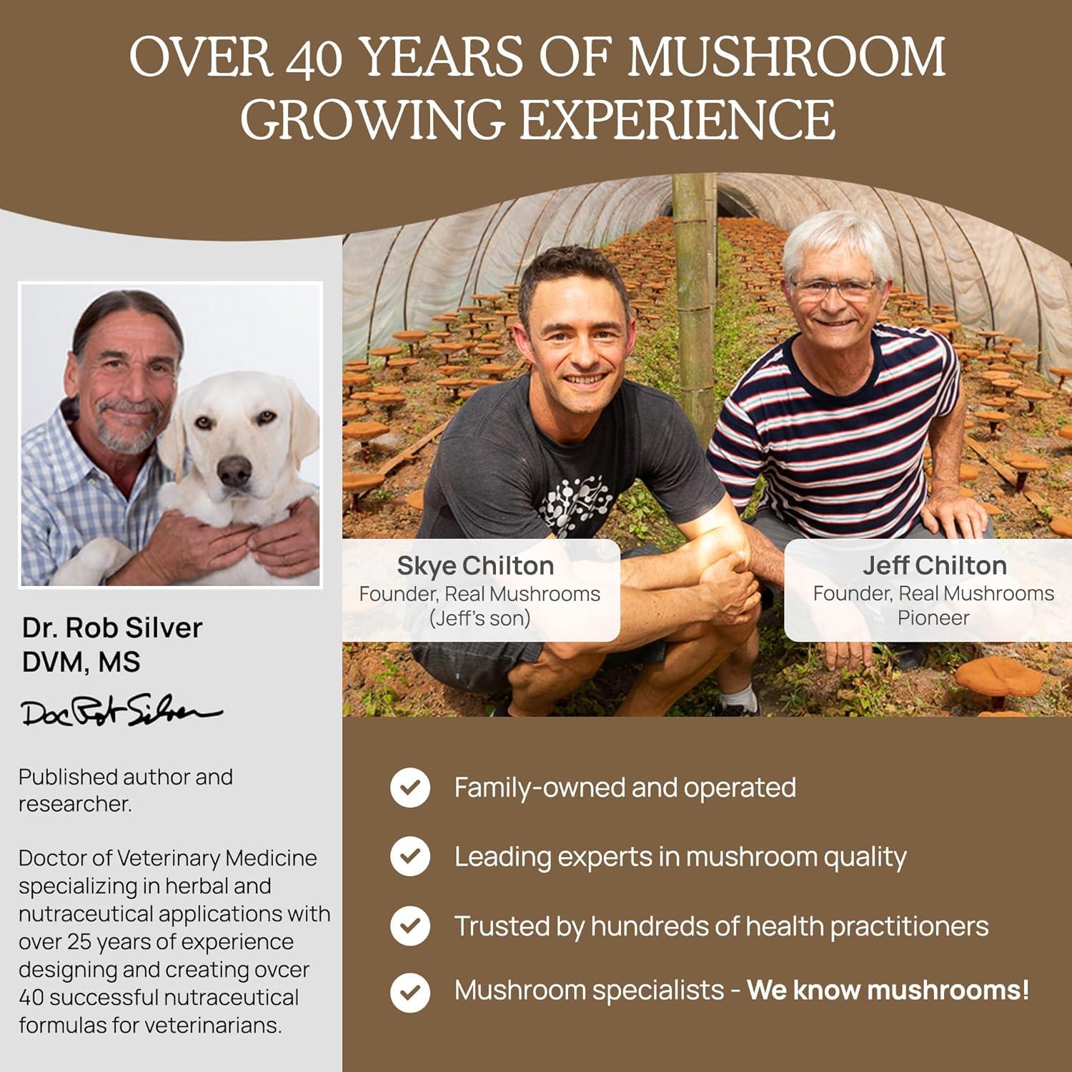Real Mushrooms Lion's Mane, For Dogs and Cats, 120 Capsules