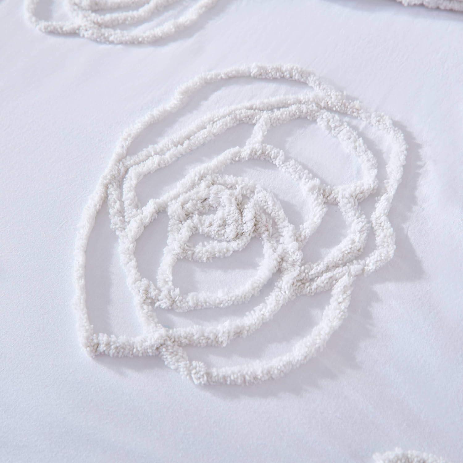 Betsey Johnson Betsey Johnson Rambling Rose Cotton Ivory Duvet Cover Set