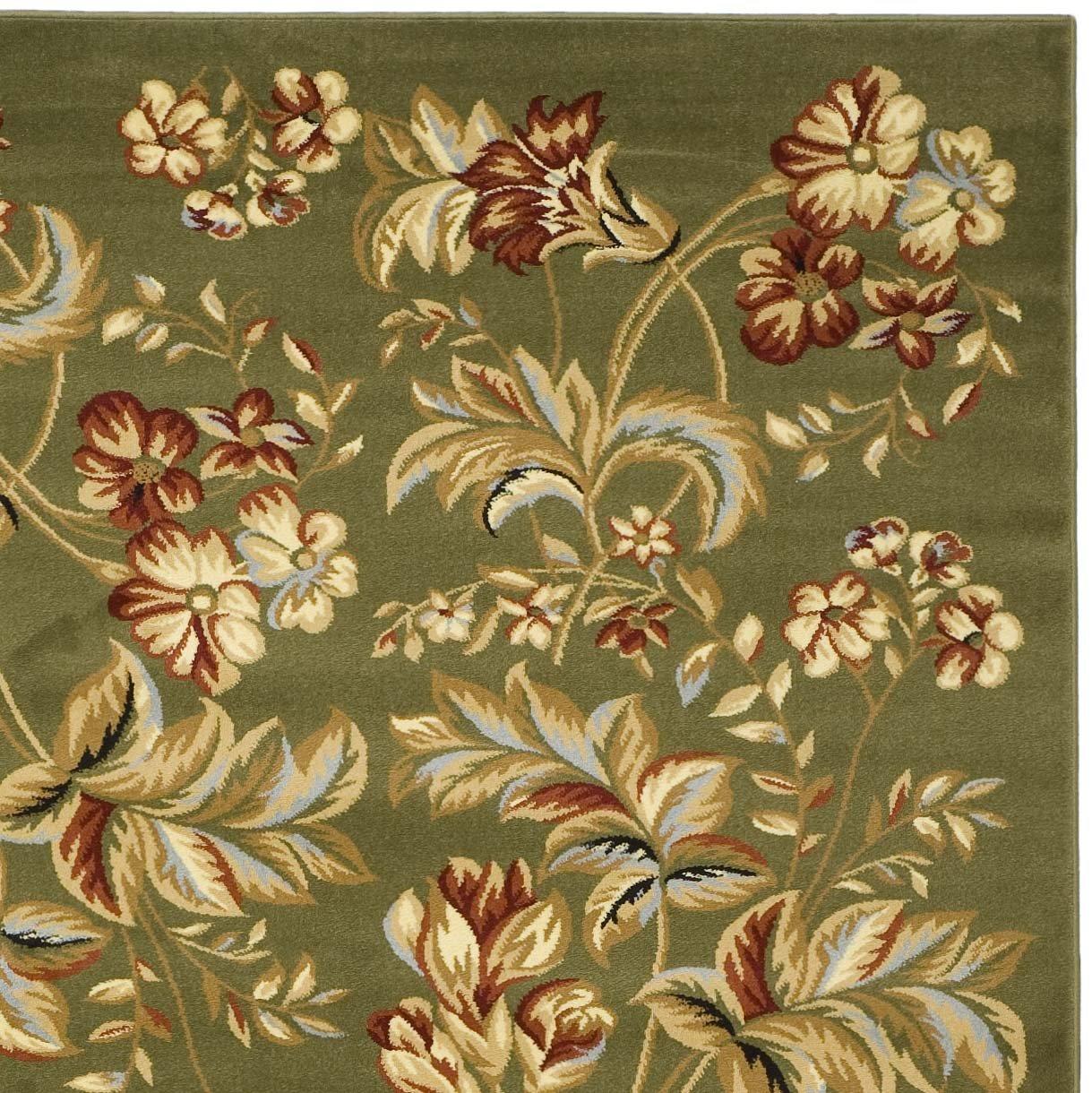 Lyndhurst LNH326 Power Loomed Area Rug - Sage - 8'x11' - Safavieh