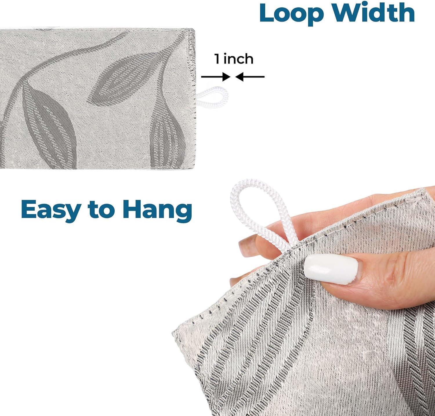 Superior Leaves Machine Washable Room Darkening Blackout Curtains With Back Tabs by Superior (Set of 2)