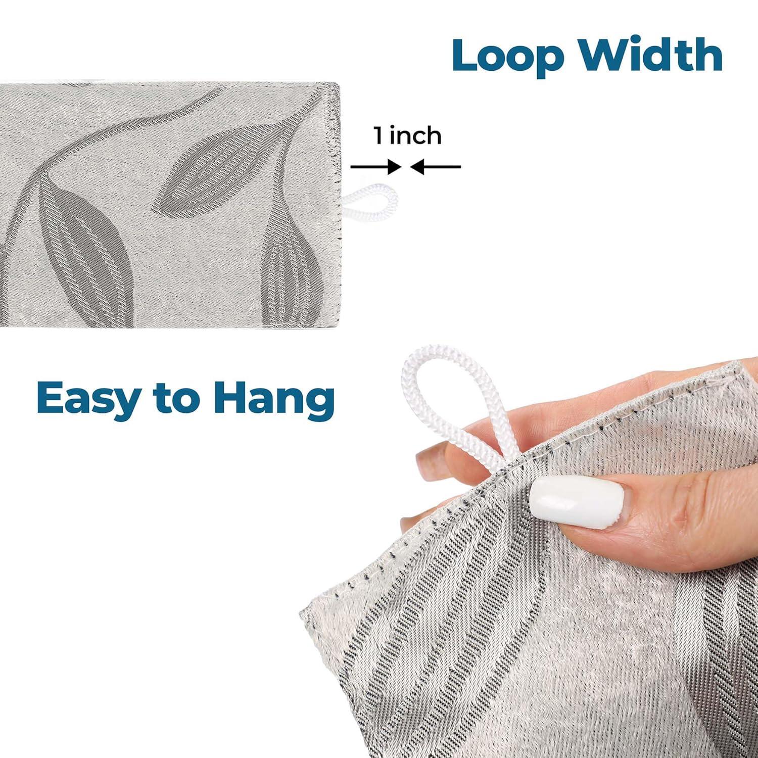 Superior Leaves Machine Washable Room Darkening Blackout Curtains With Back Tabs by Superior (Set of 2)