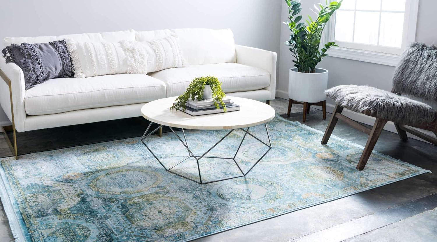 Unique Loom Baracoa Collection Area Rug - Coppelia (2' 2" x 3' Rectangle Pink/Ivory)