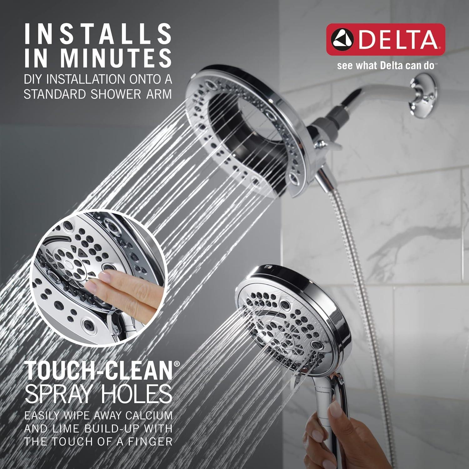 7-Spray In2ition Dual Shower Head with Handheld Spray, Handheld Shower Head with Hose