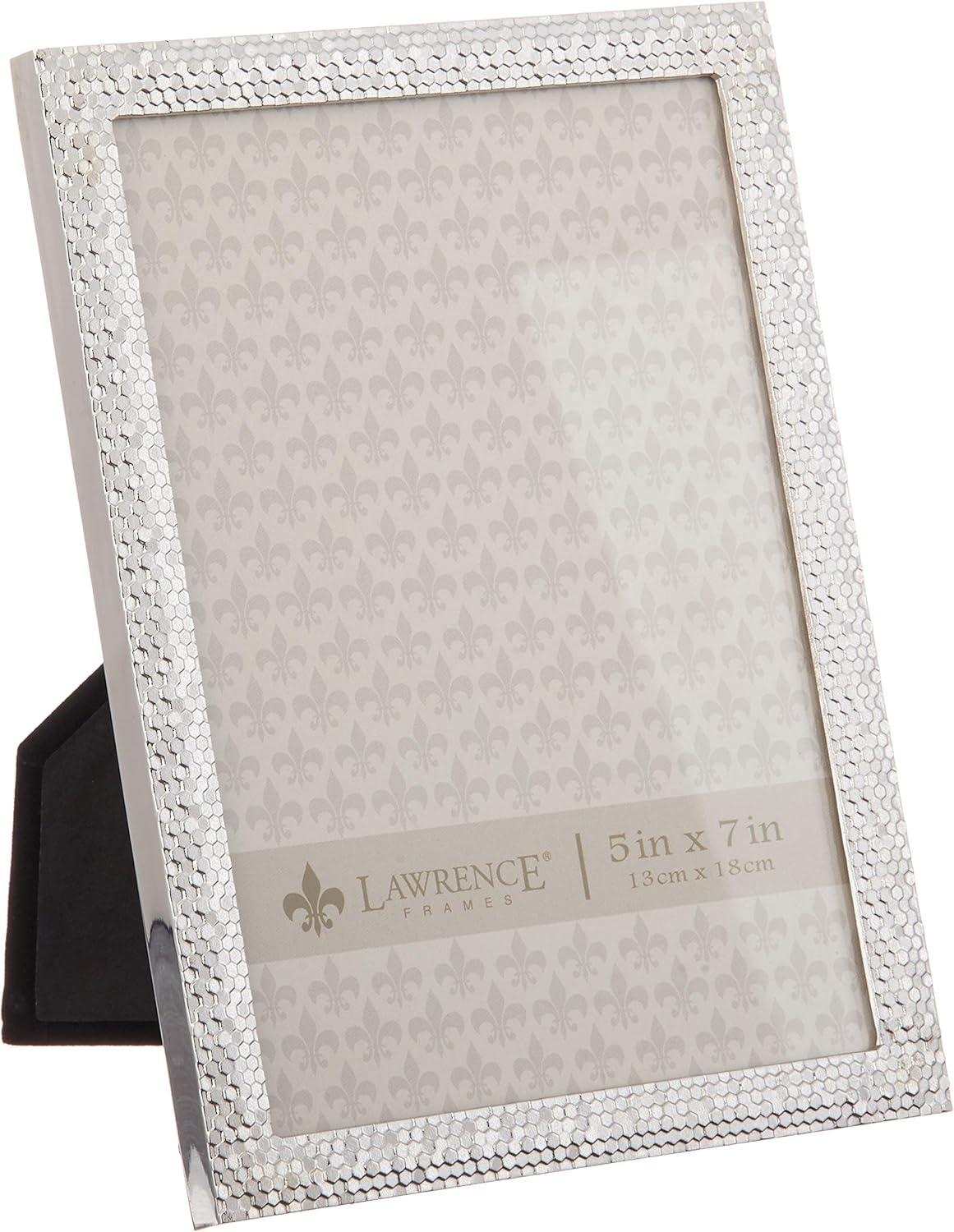 Shimmer Silver 5x7 Metal Picture Frame