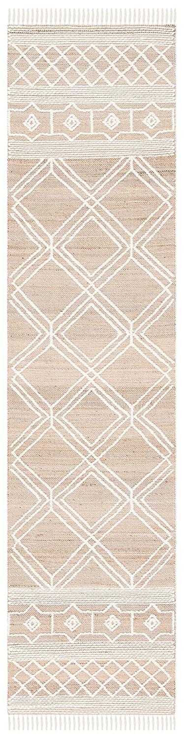 Kilim KLM454 Hand Woven Runner Rug - Natural/Ivory - 2'3"x9' - Safavieh.