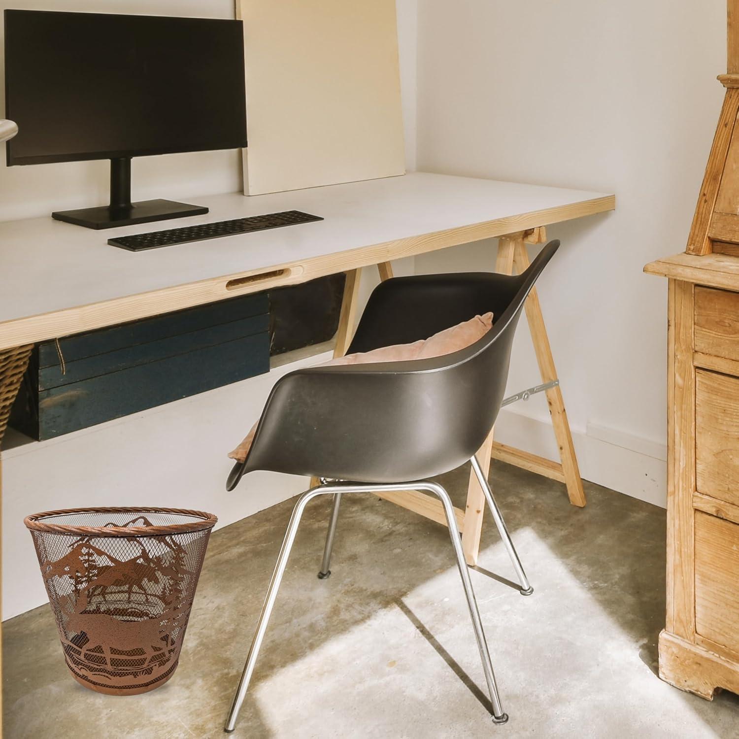 Decor Idea Metal Open Kitchen Trash Can - 2.8 Gallons