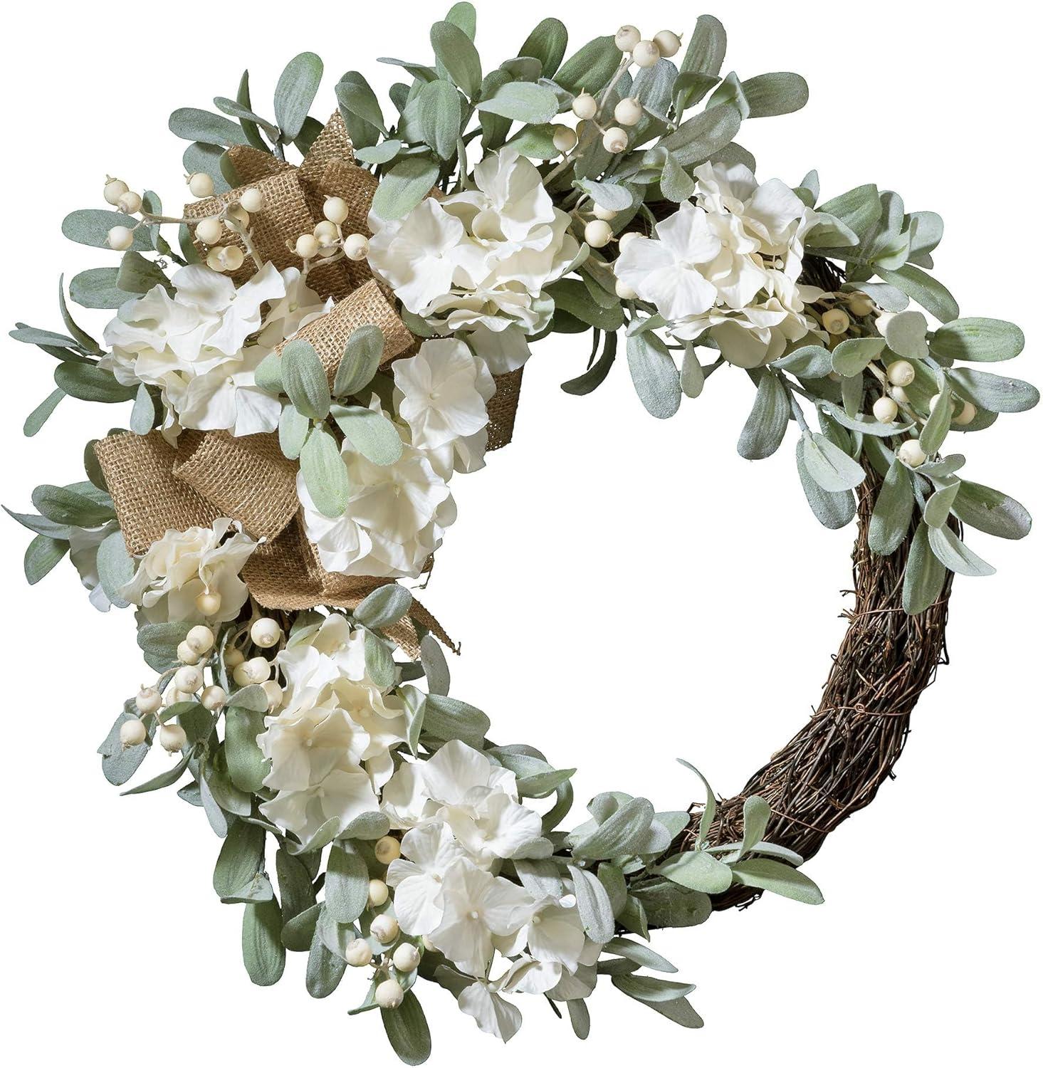 Kelly Clarkson Home 22 Inch Grapevine Hydrangea Wreath