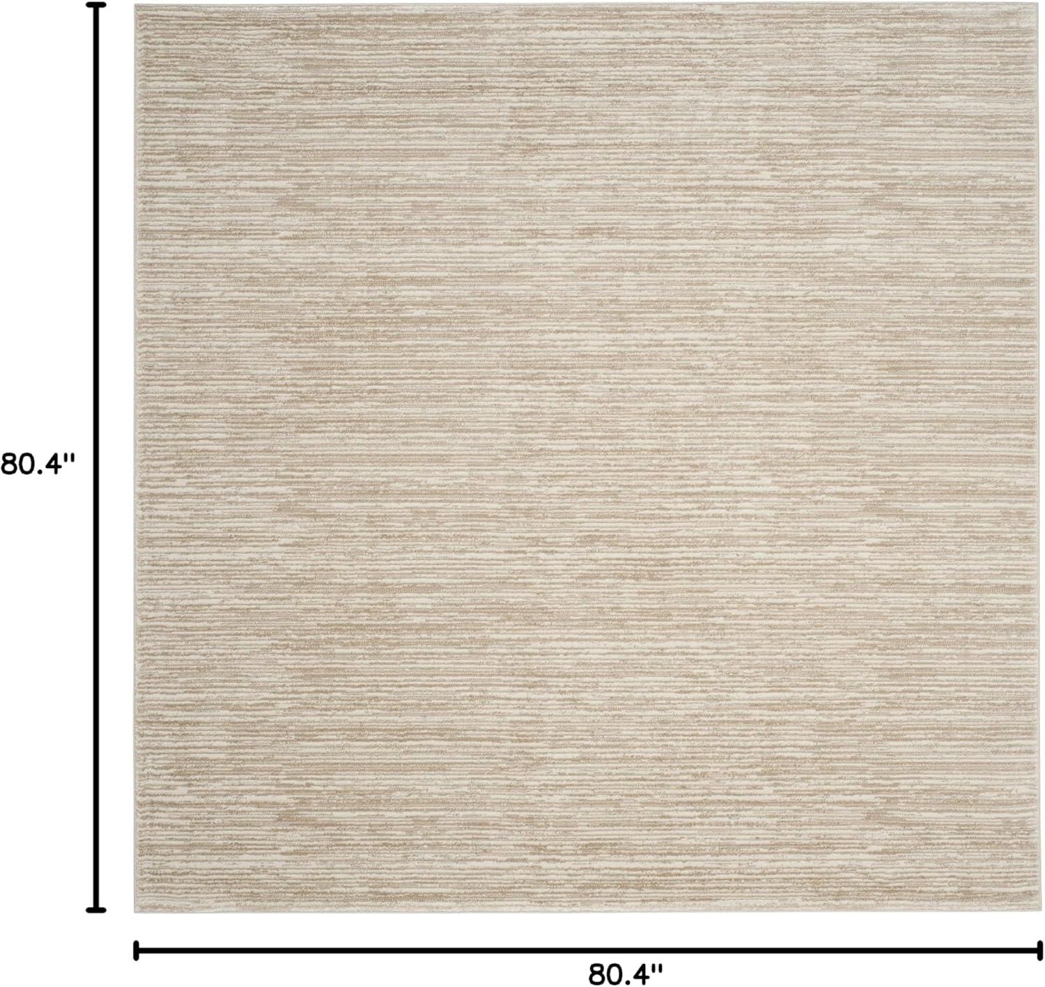 SAFAVIEH Vision Adrasteia Overdyed Solid Area Rug, Cream, 6'7" x 6'7" Square