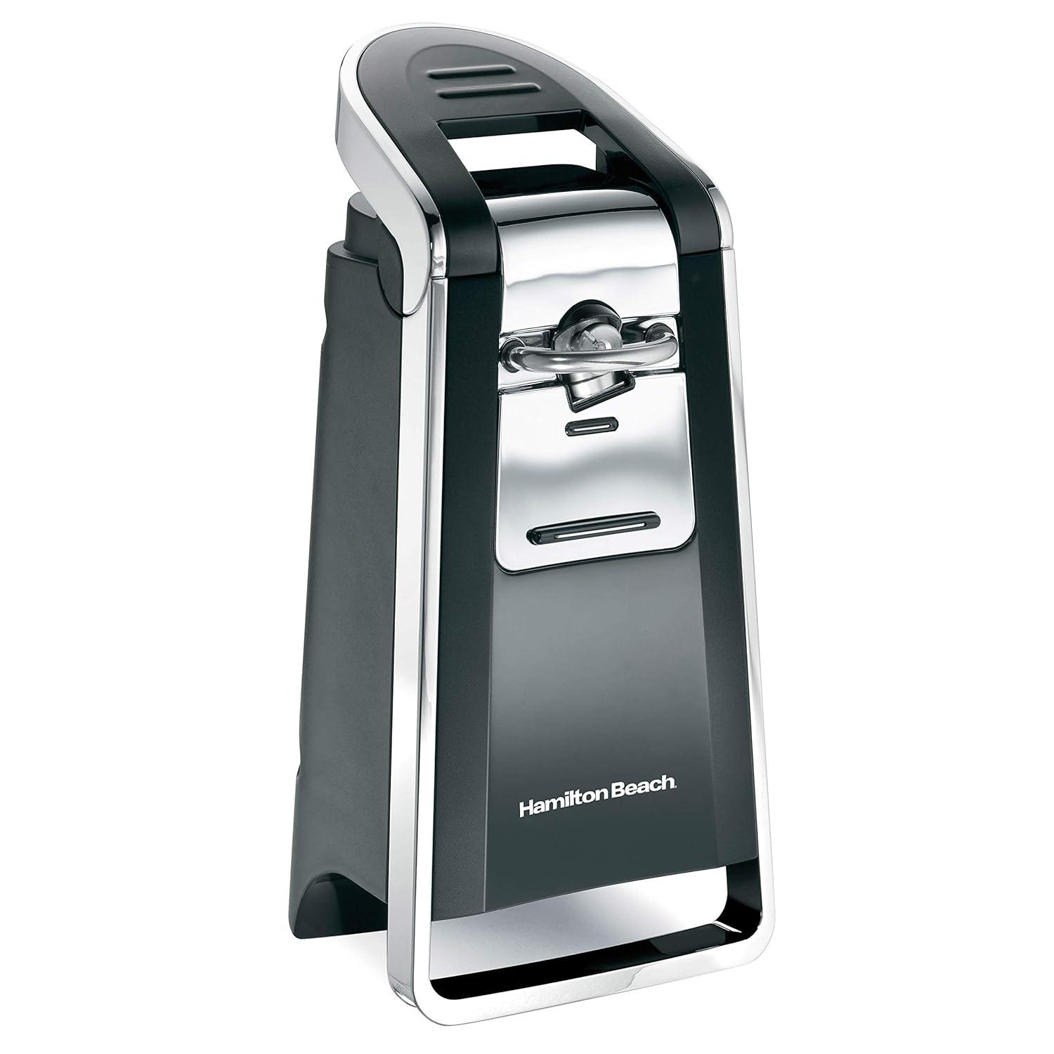 Hamilton Beach Black and Chrome Electric Can Opener