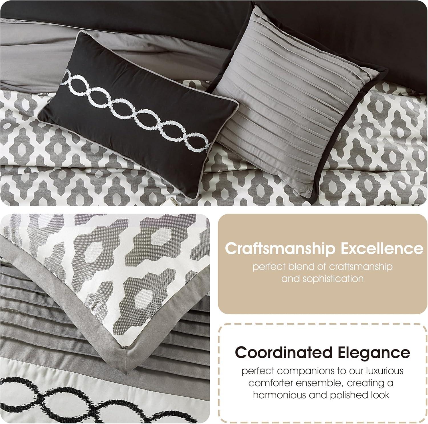 Nanshing America, Inc Angellyna 10 Piece Medallion Print Comforter Set