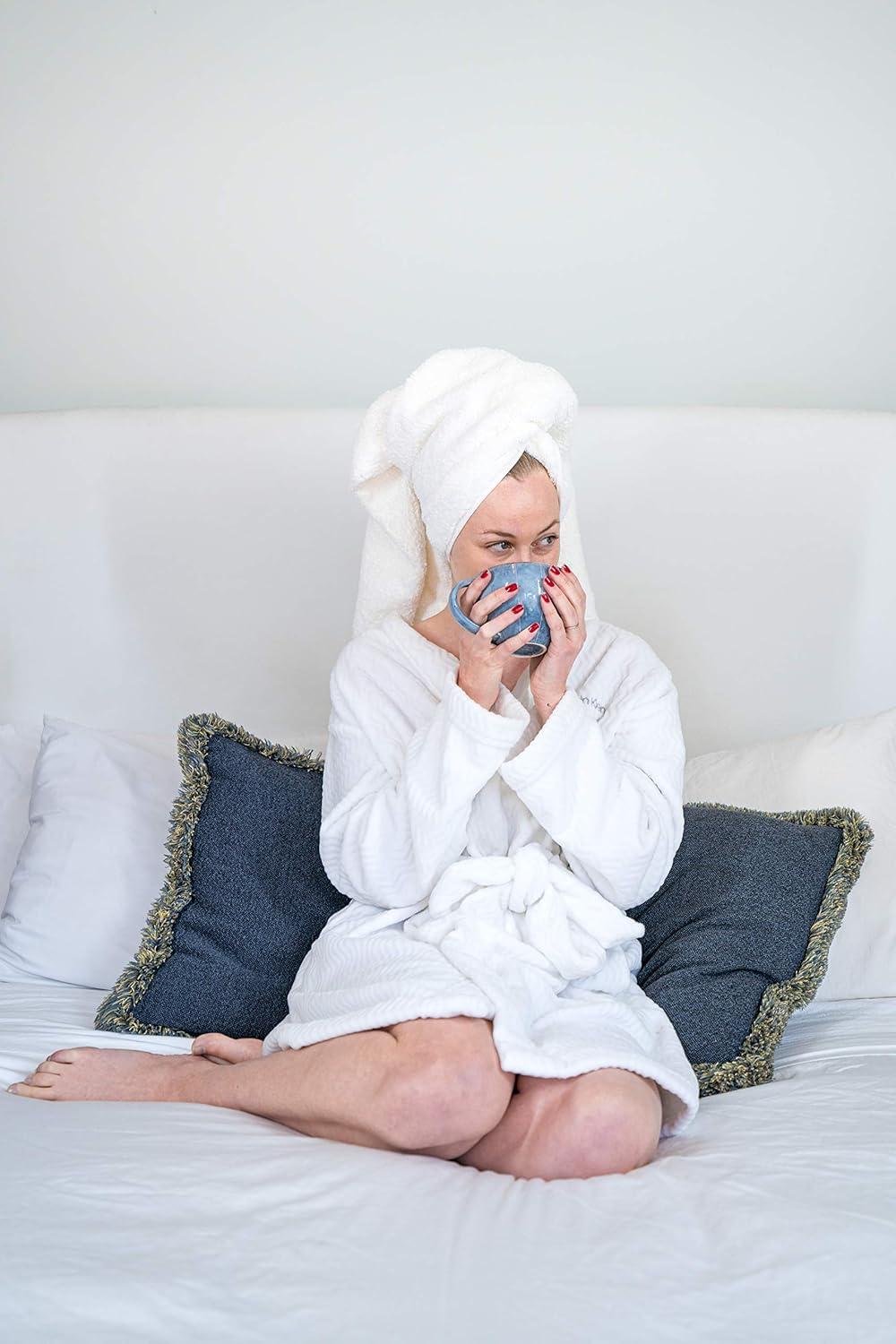 Delilah Home 100% Organic Cotton Towels, 6 piece set (2pcs 13x13,  2pcs 16x30, 2 pcs 30x54)