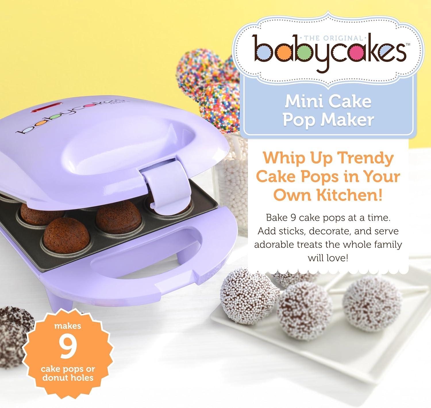 Babycakes Mini Cake Pop Maker, 9, Purple