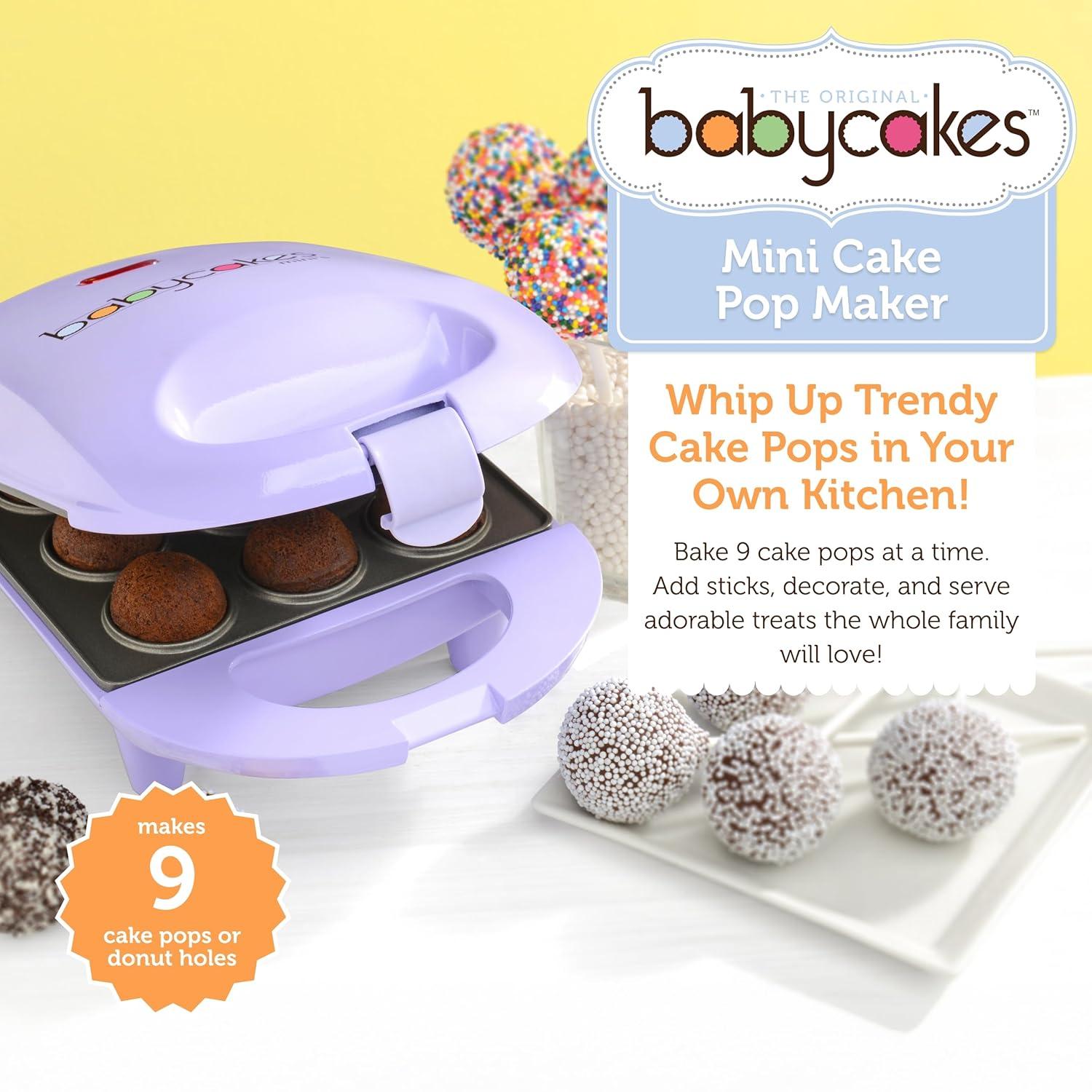 Babycakes Mini Cake Pop Maker, 9, Purple