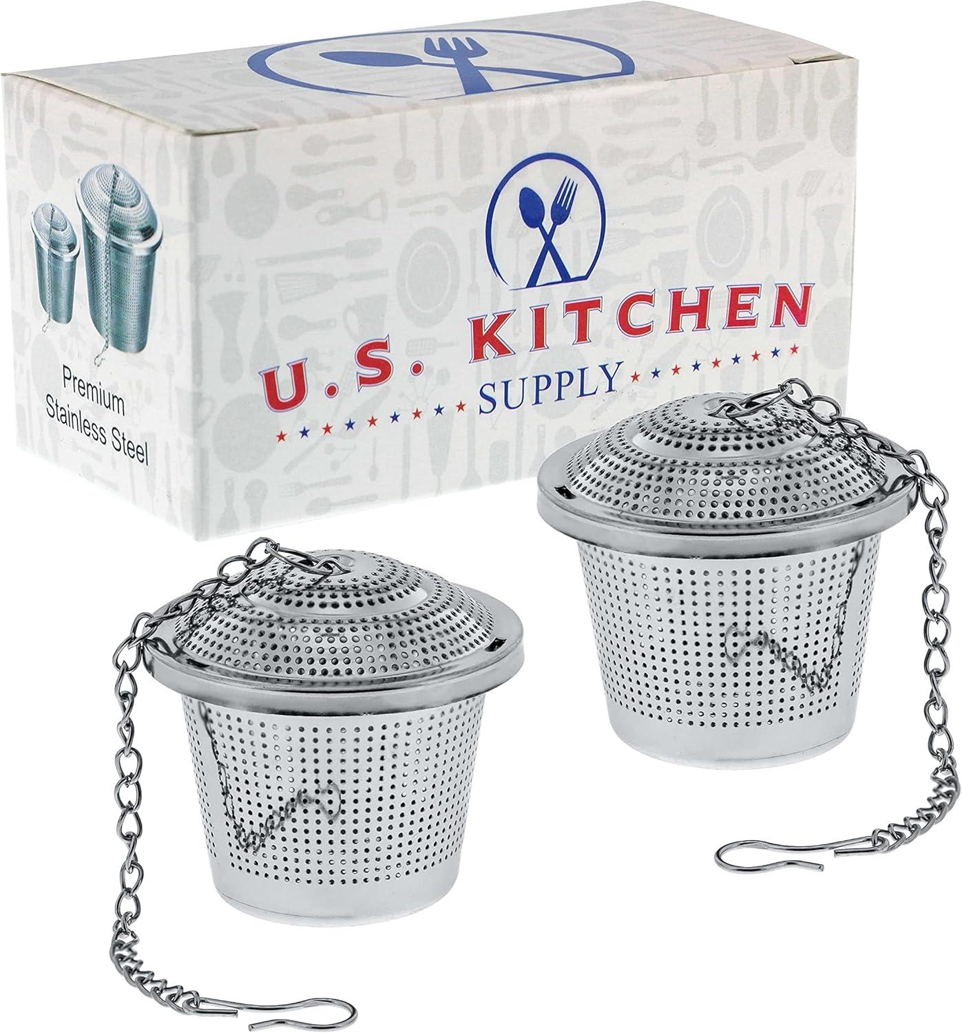 Lindbes 2 Premium Tea Infuser 2” Diameter Stainless Steel Single Cup Perfect Strainers for Loose Leaf Tea