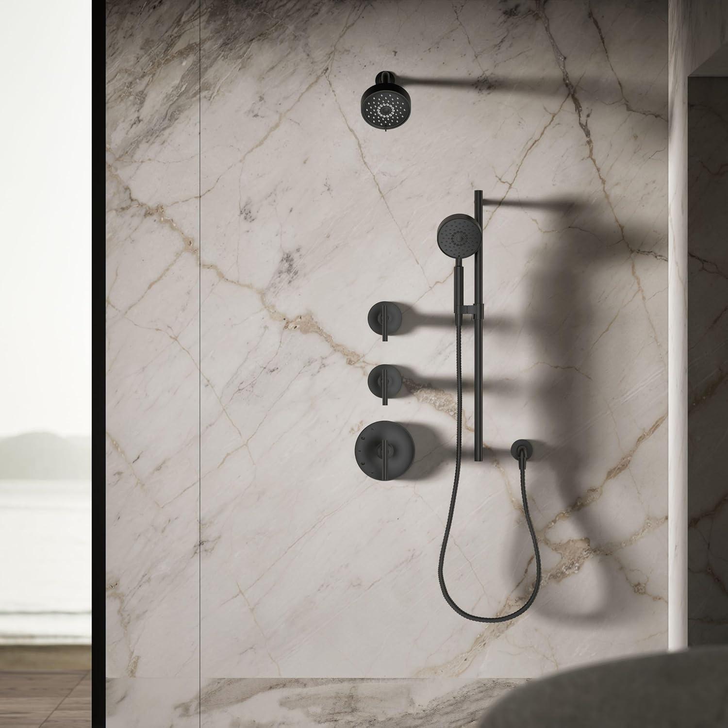Kohler Purist 2.5 Gpm Multifunction Wall Mount Showerhead, Three Spray Settings, 5.5" High Pressure Spray Head