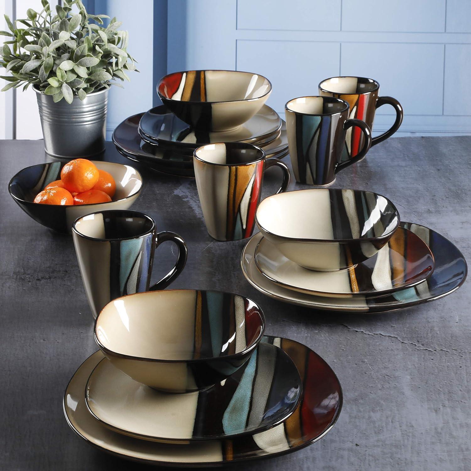 Gibson Elite Althea 16 Piece Dinnerware Set, Service for 4