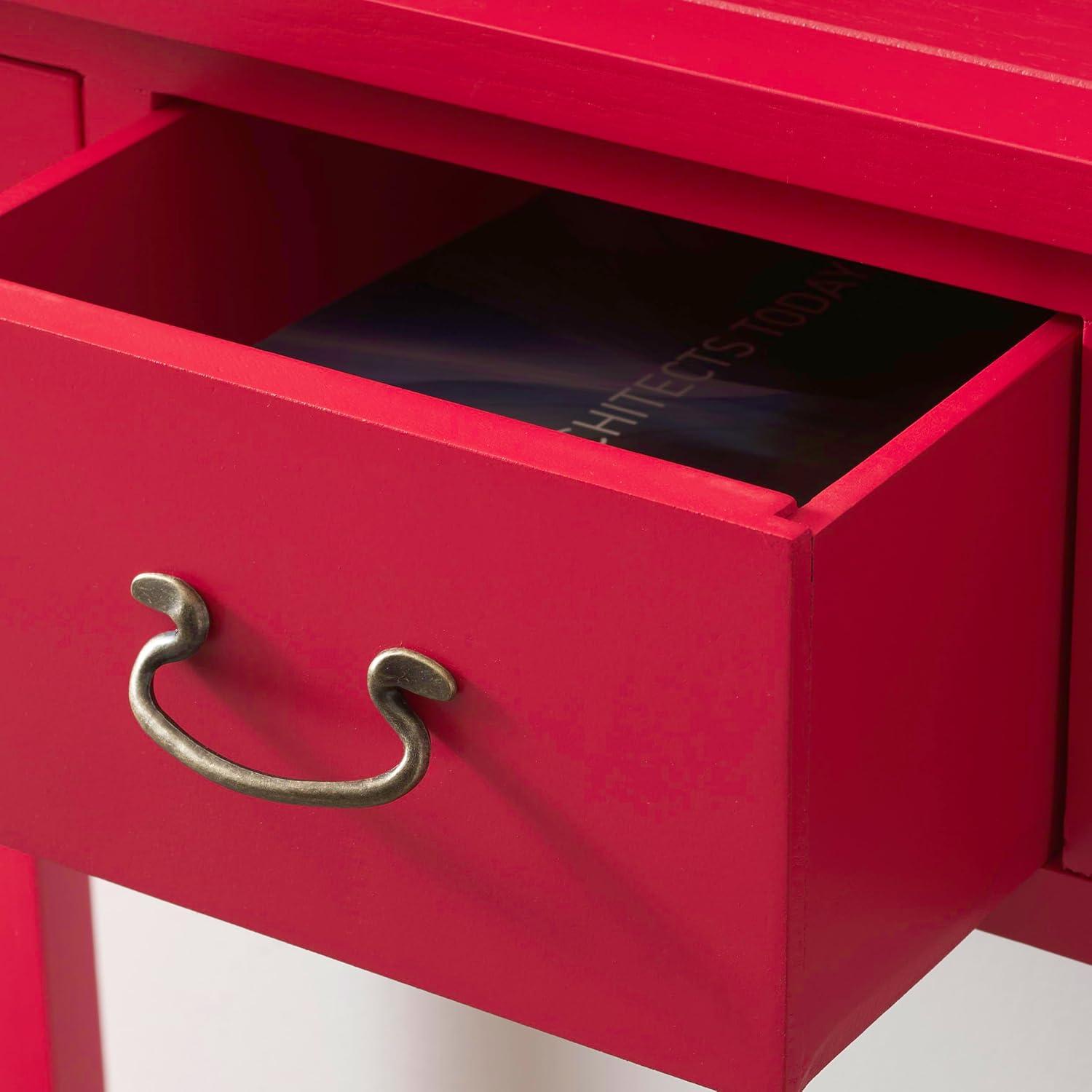 Cindy Console Table - Hot Red - Safavieh