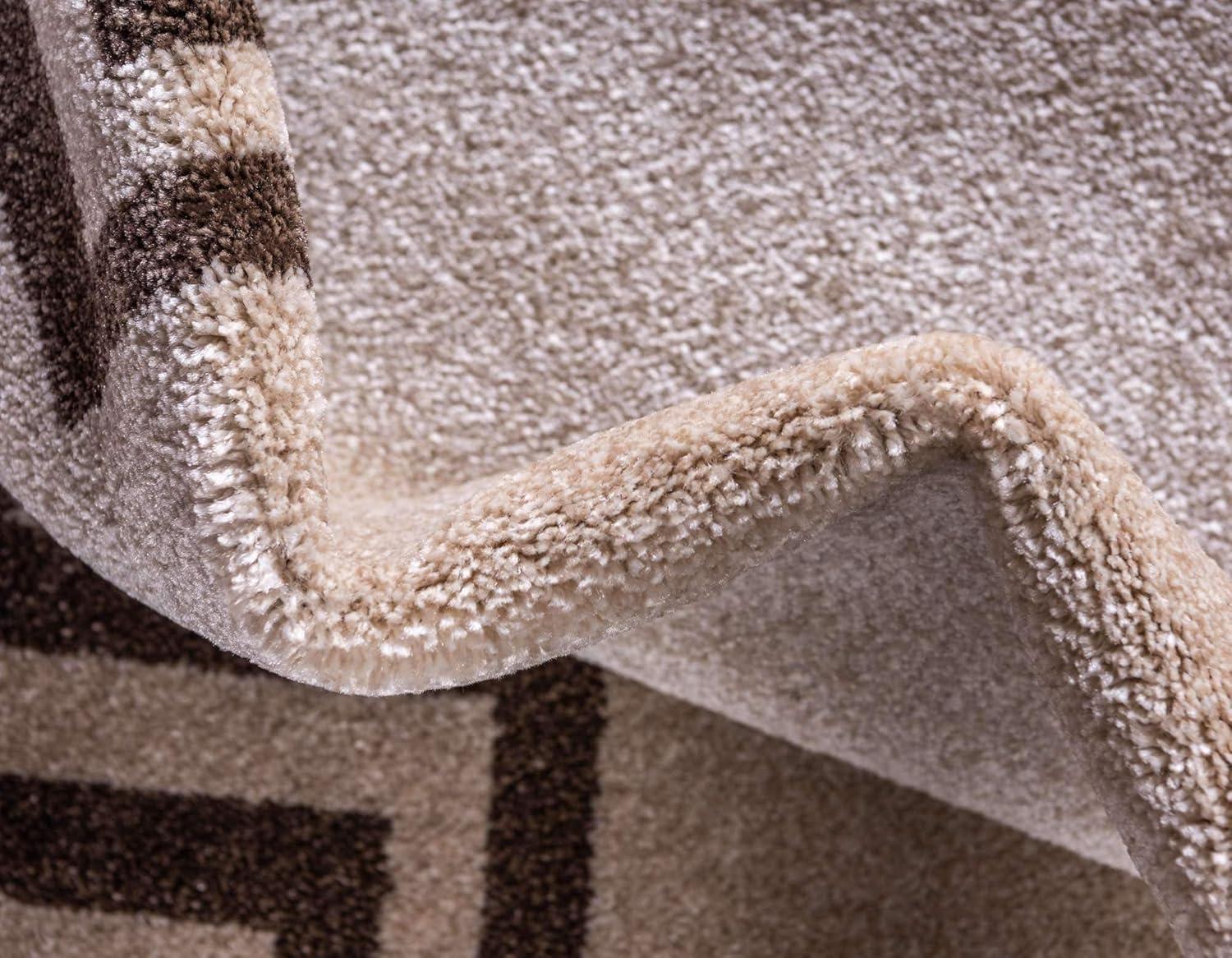 Unique Loom Athens Collection Area Rug - Modern (7' 1" x 10' Rectangle Gray/Beige)