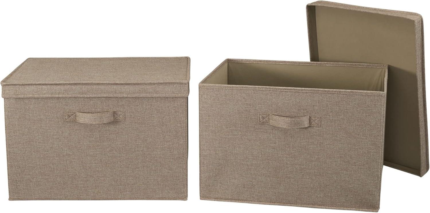 Household Essentials Wide Storage Box Fabric Bin