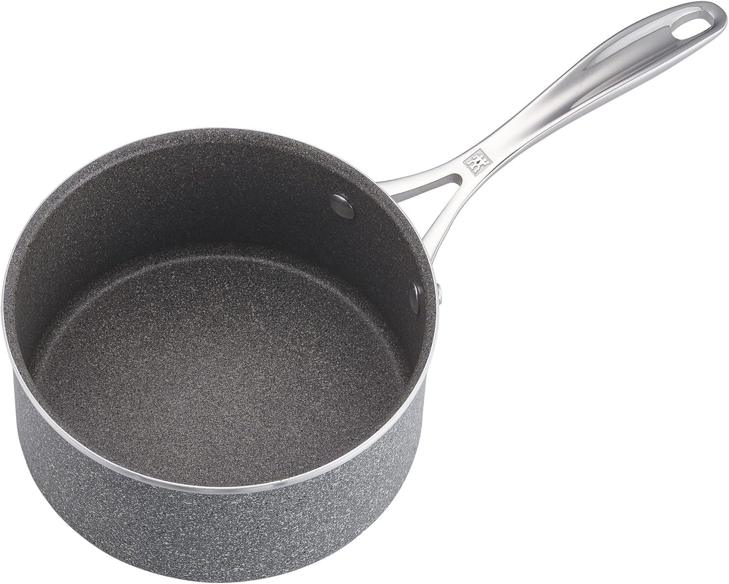 ZWILLING Vitale Aluminum Nonstick Speckled Saucepan with Lid