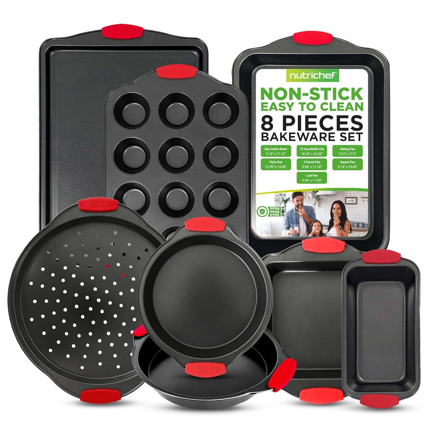 NutriChef NutriChef 8 Piece Bakeware Set