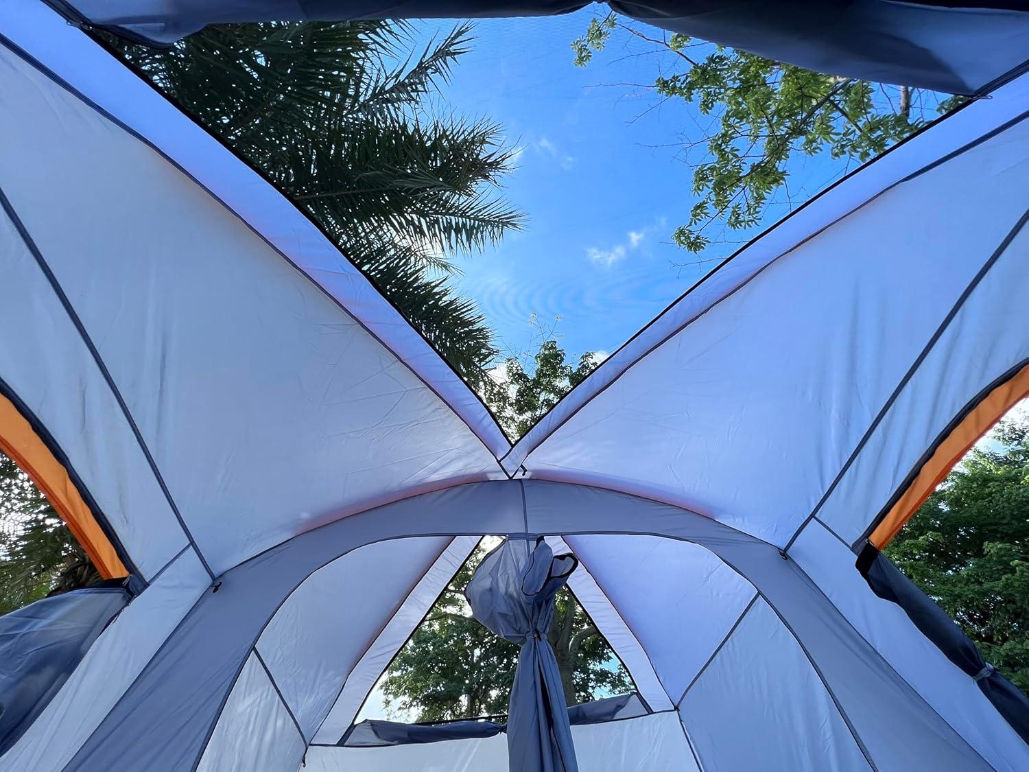 Dark Blue 12-Person Two-Room Three-Season Cabin Tent