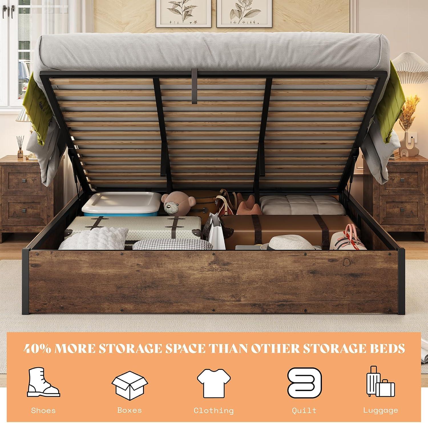 Caityln Lift Up Storage Bed