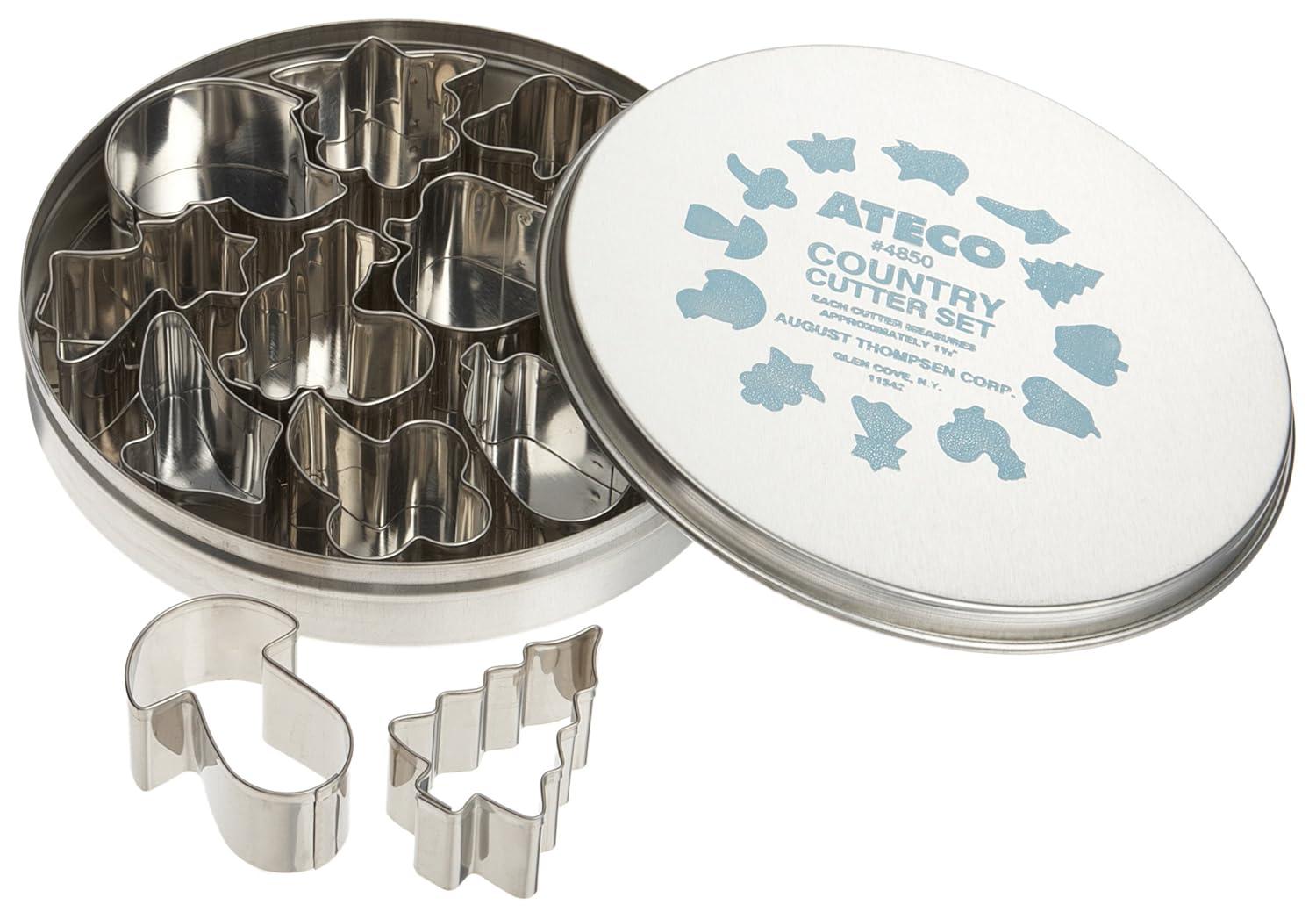 Ateco 12-Piece Stainless Steel Country Cutter Set