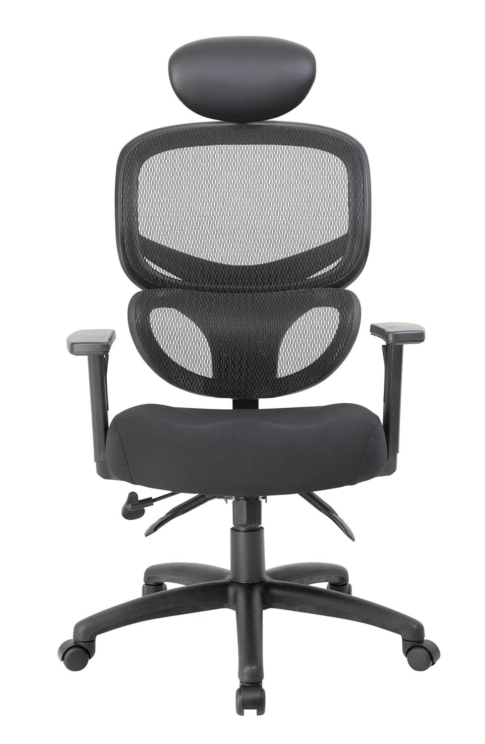 Boss Multi-Function Mesh Task Chair w/Headrest