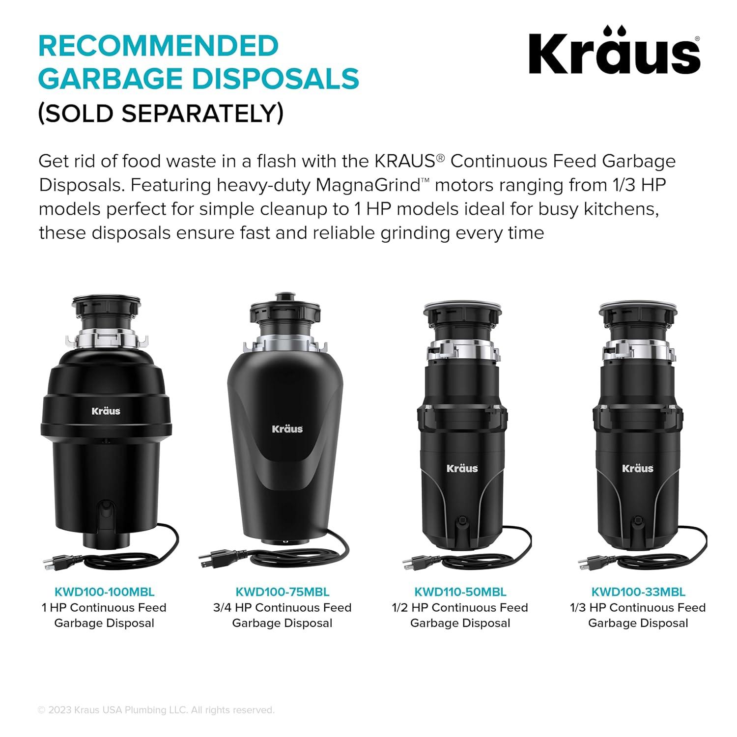 KRAUS Kore™ Workstation 17-inch L Undermount 16 Gauge Single Bowl Stainless Steel Bar Kitchen Sink