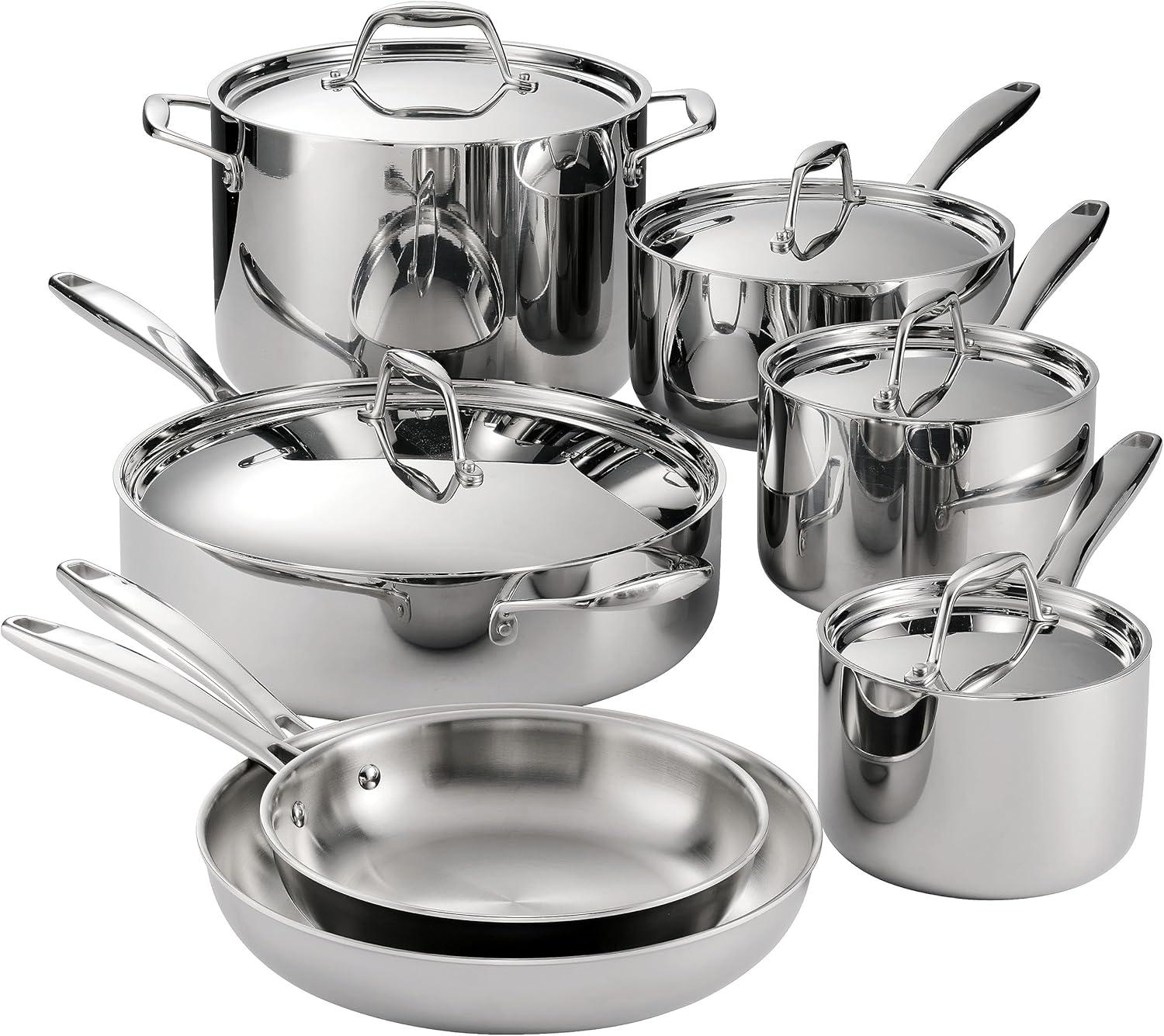 Tramontina Stainless Steel 12pc Cookware Set