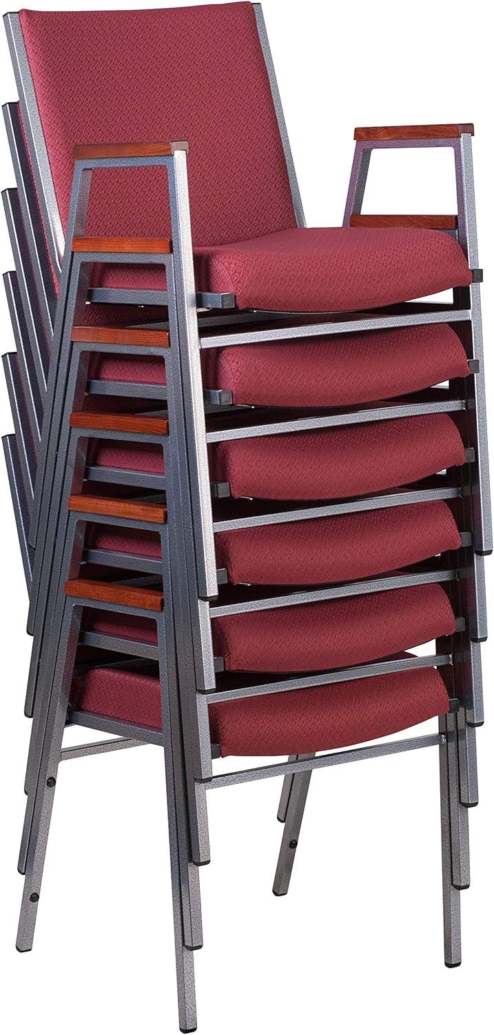 Offex Aliya Heavy Duty Stack Chair with Arms
