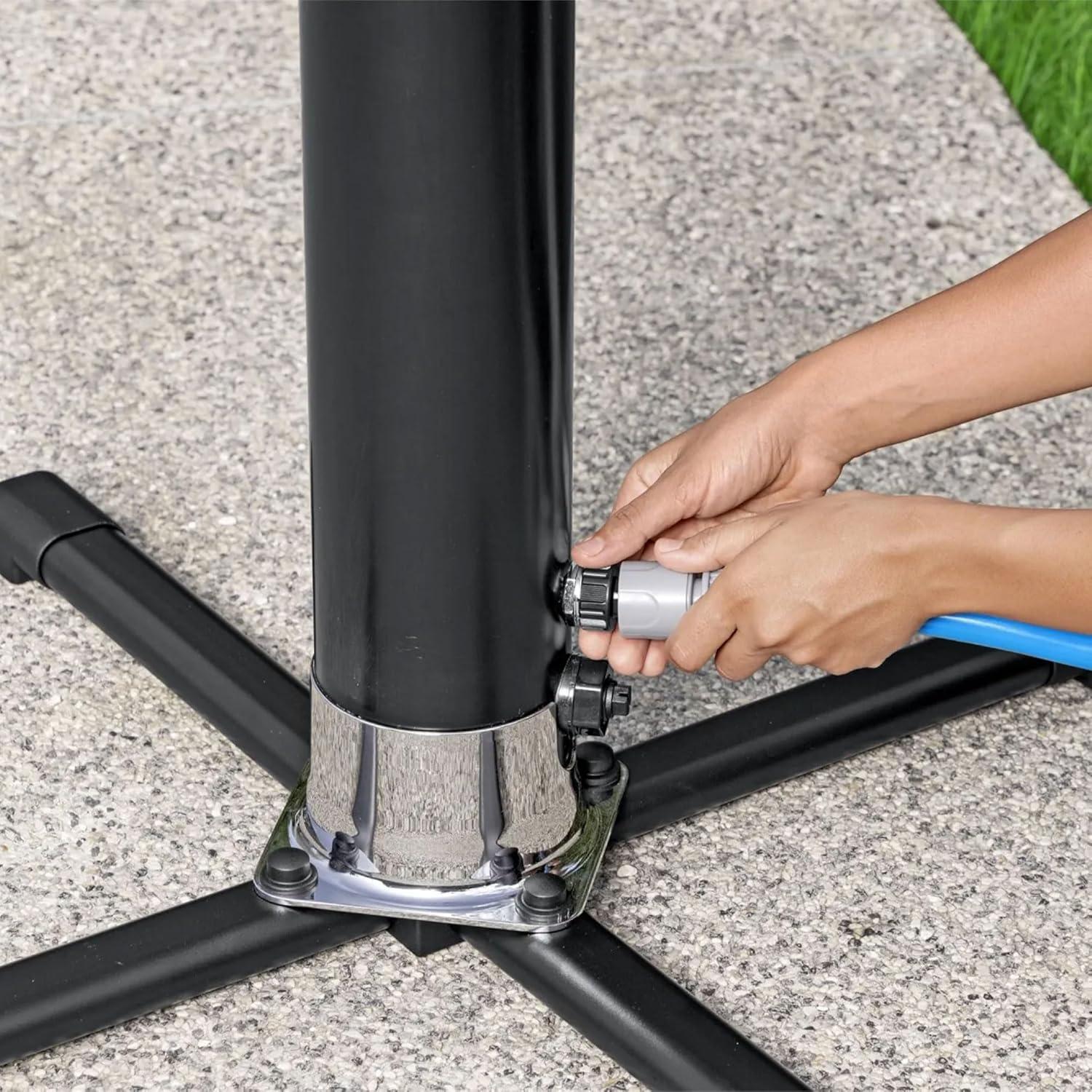Bestway Bestway SolarFlow Outdoor Shower 5gal/20L: Oversized Shower Head and Stand. Easy Installation, adjustable water flow and tempature control. Multiple Water Spray Settings