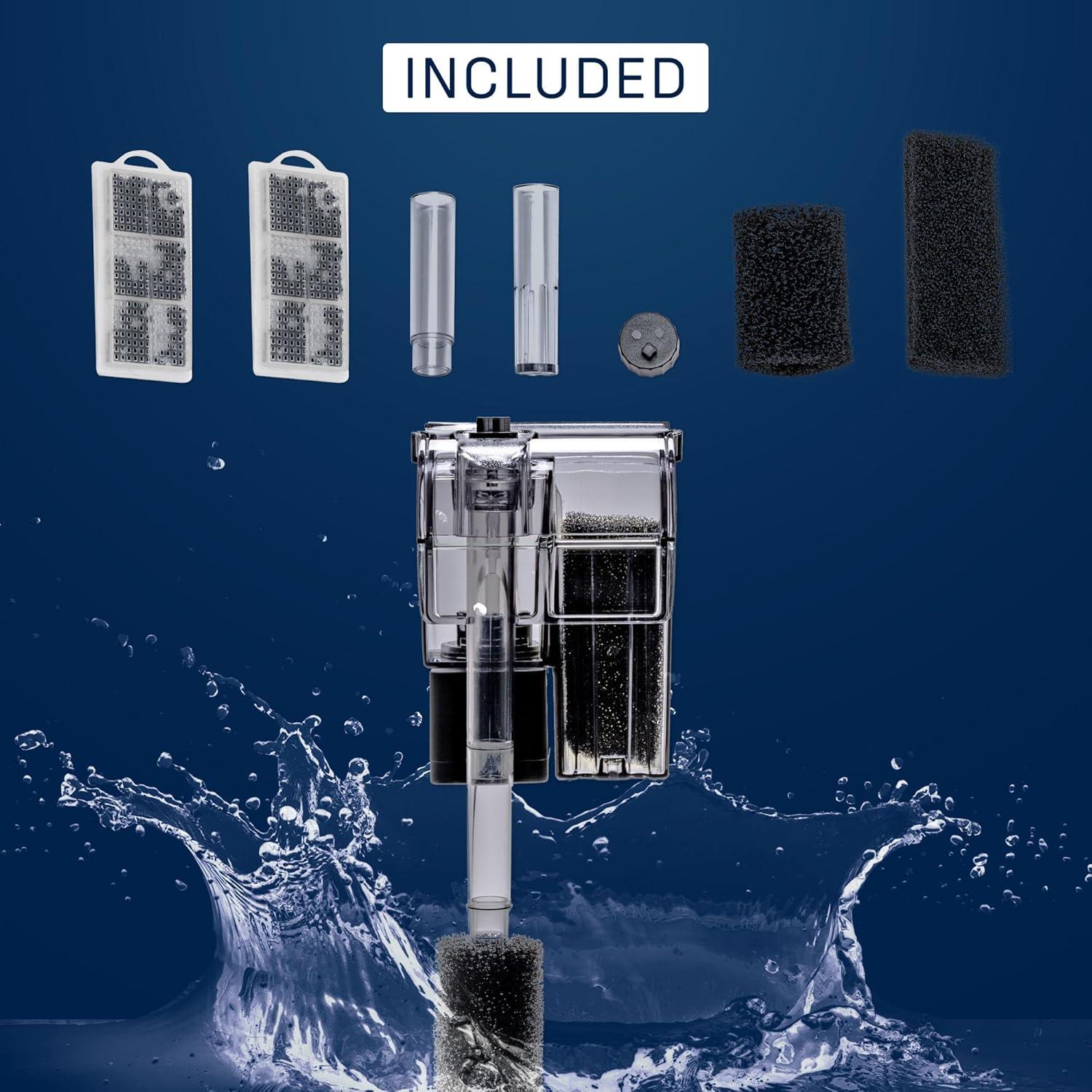 Mighty Small Clear Acrylic Hang On Back Aquarium Filter