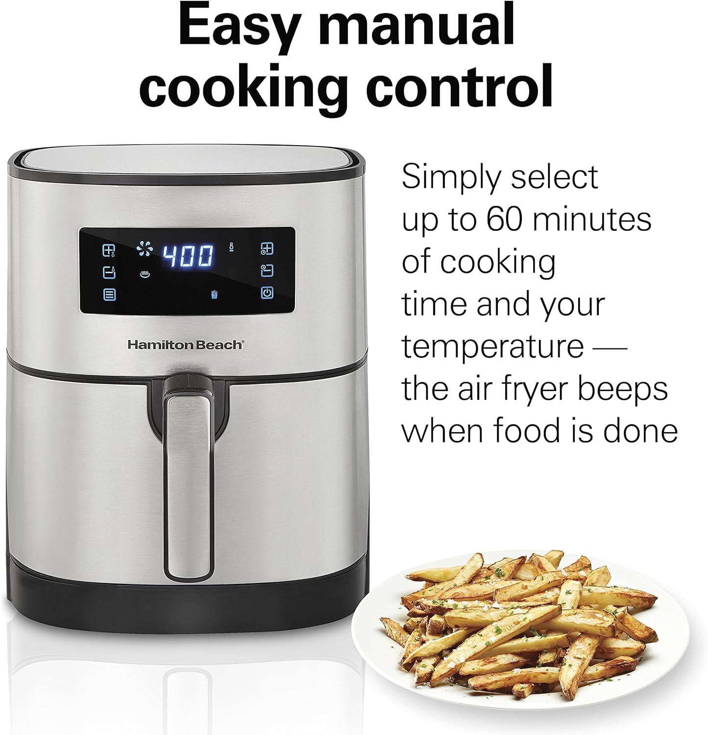 Hamilton Beach® 5.8 Quart Digital Air Fryer 5.8 Quart Capacity