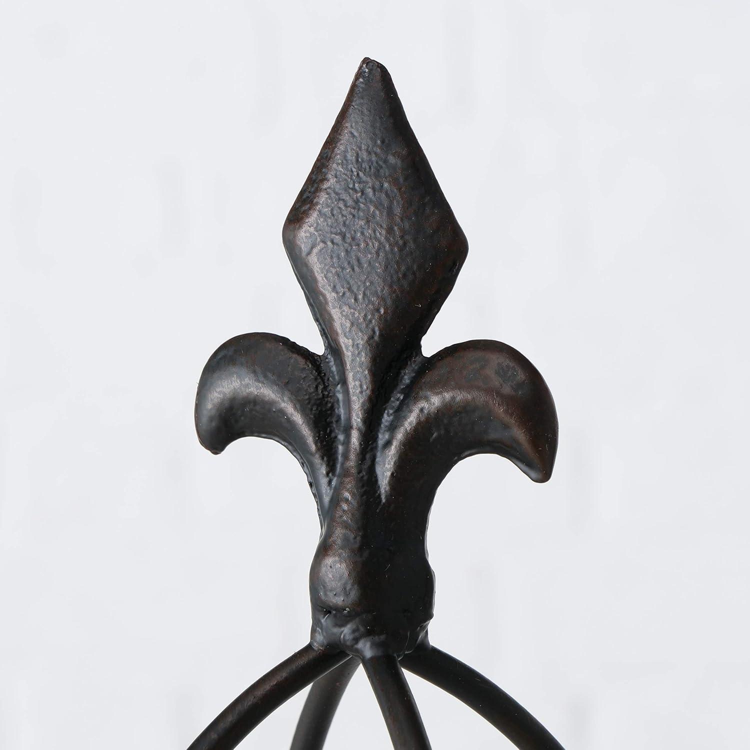 Fleur di Lise Metal Obelisk Trellis