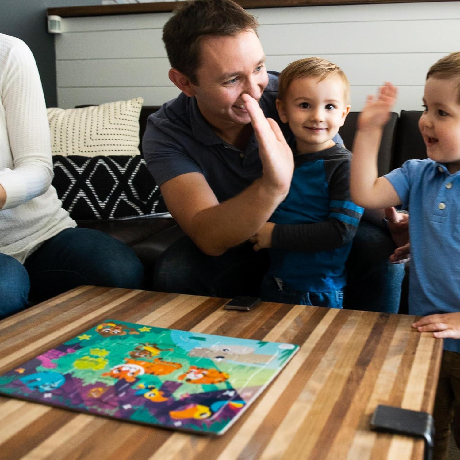 Chuckle & Roar 4-pack Interlocking Tray Puzzles for Children Ages 3+, by Buffalo Games