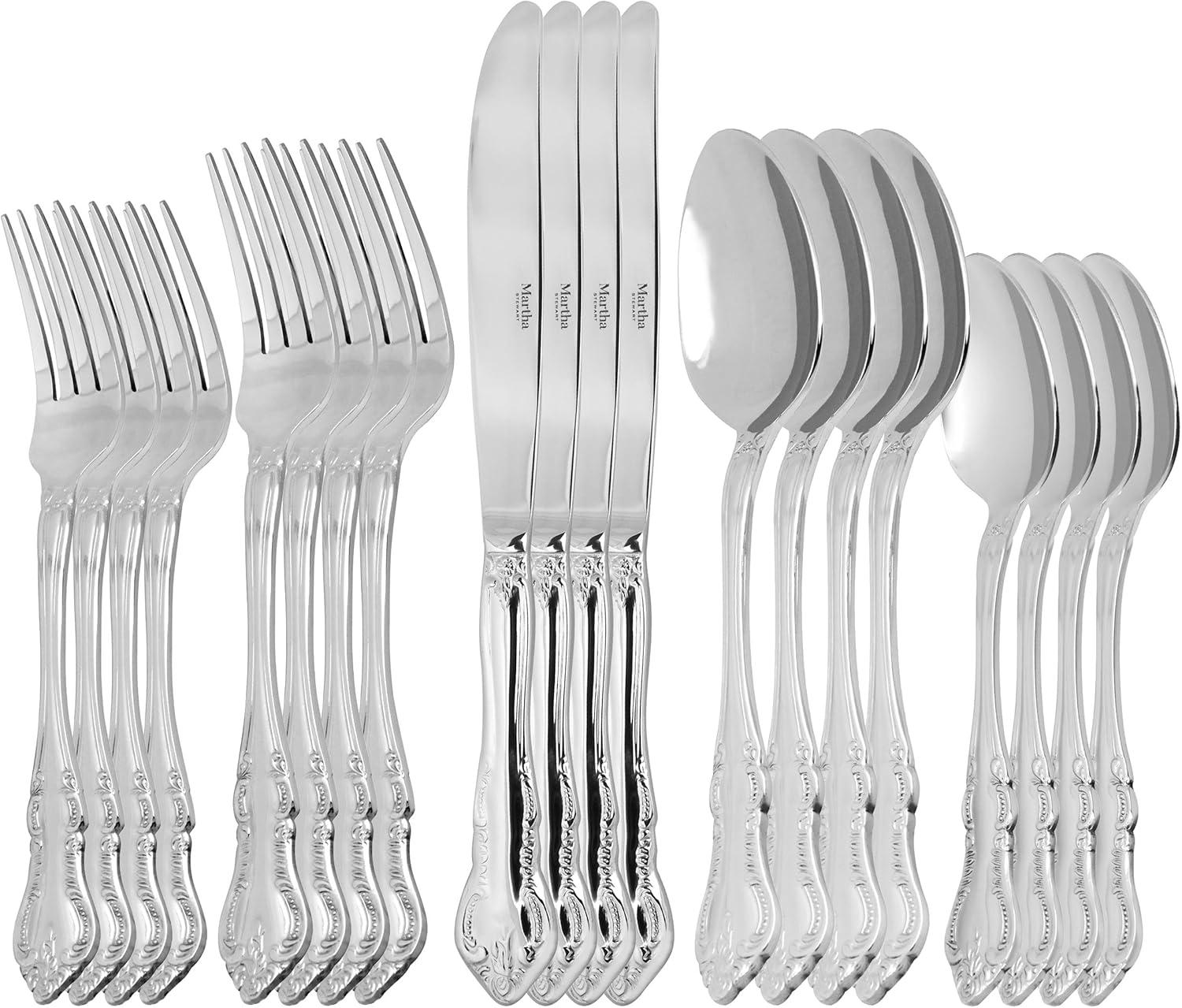 Acadia Ornate Stainless Steel 20-Piece Flatware Set