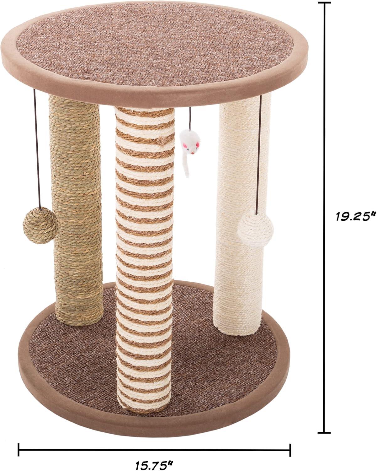 PETMAKER Cat Scratching Post Tower with 3 Posts