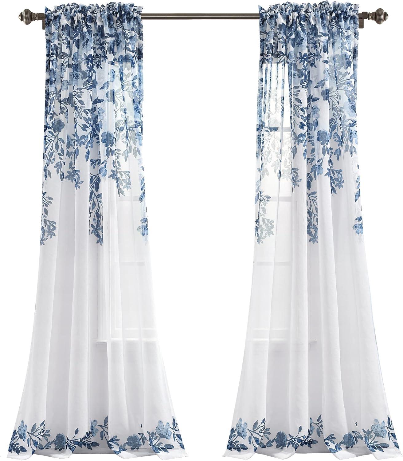 Tanisha Polyester Sheer Curtain Pair (Set of 2)