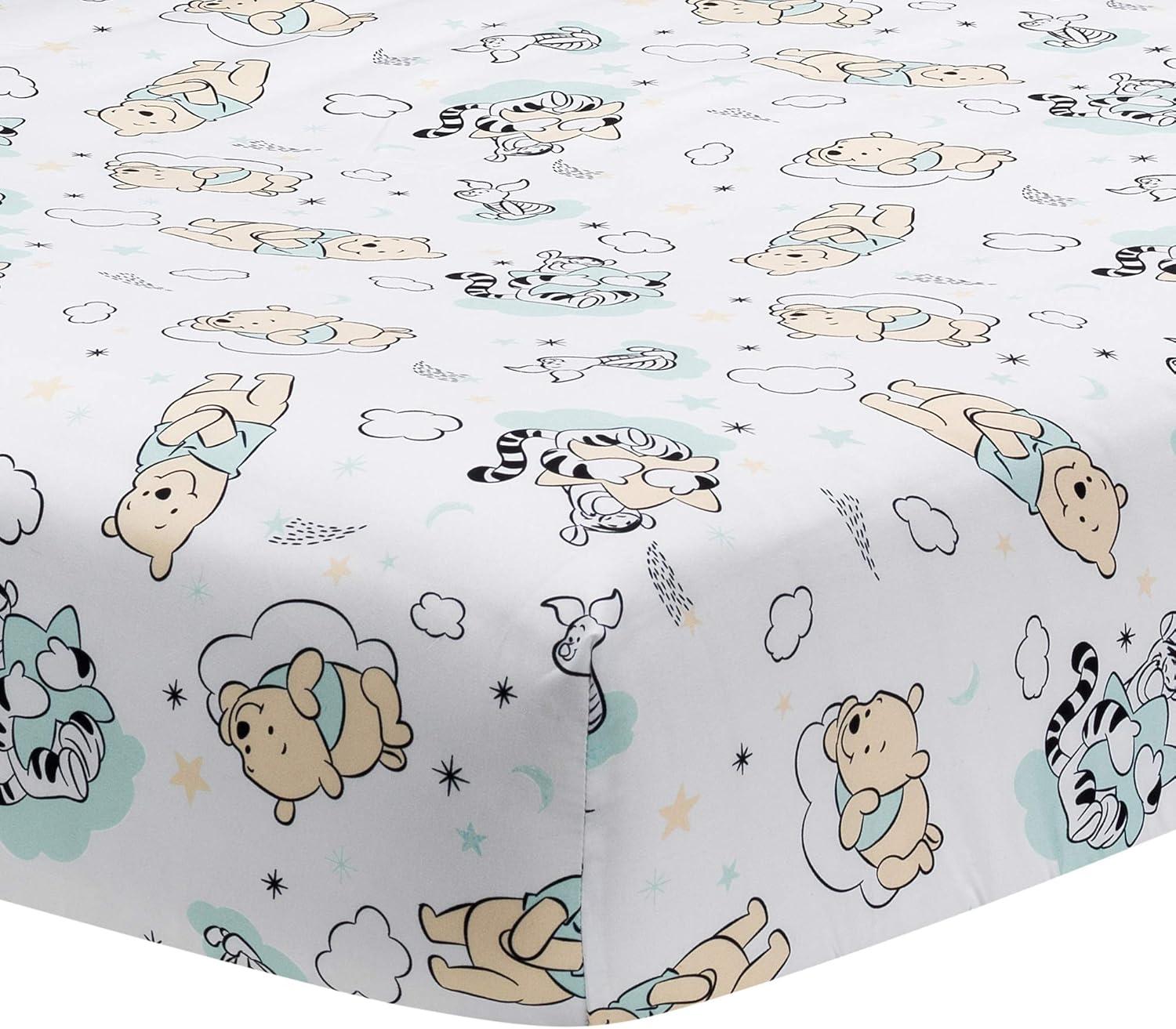 Lambs & Ivy Disney Baby Winnie the Pooh Hugs 3-Piece Nursery Crib Bedding Set