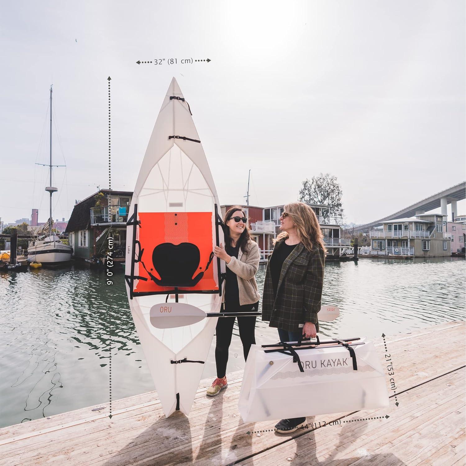 Oru Kayak Foldable Kayak Lake Sport | Lightweight, Portable & Stable - Lake and River Kayaks - Beginner to Intermediate