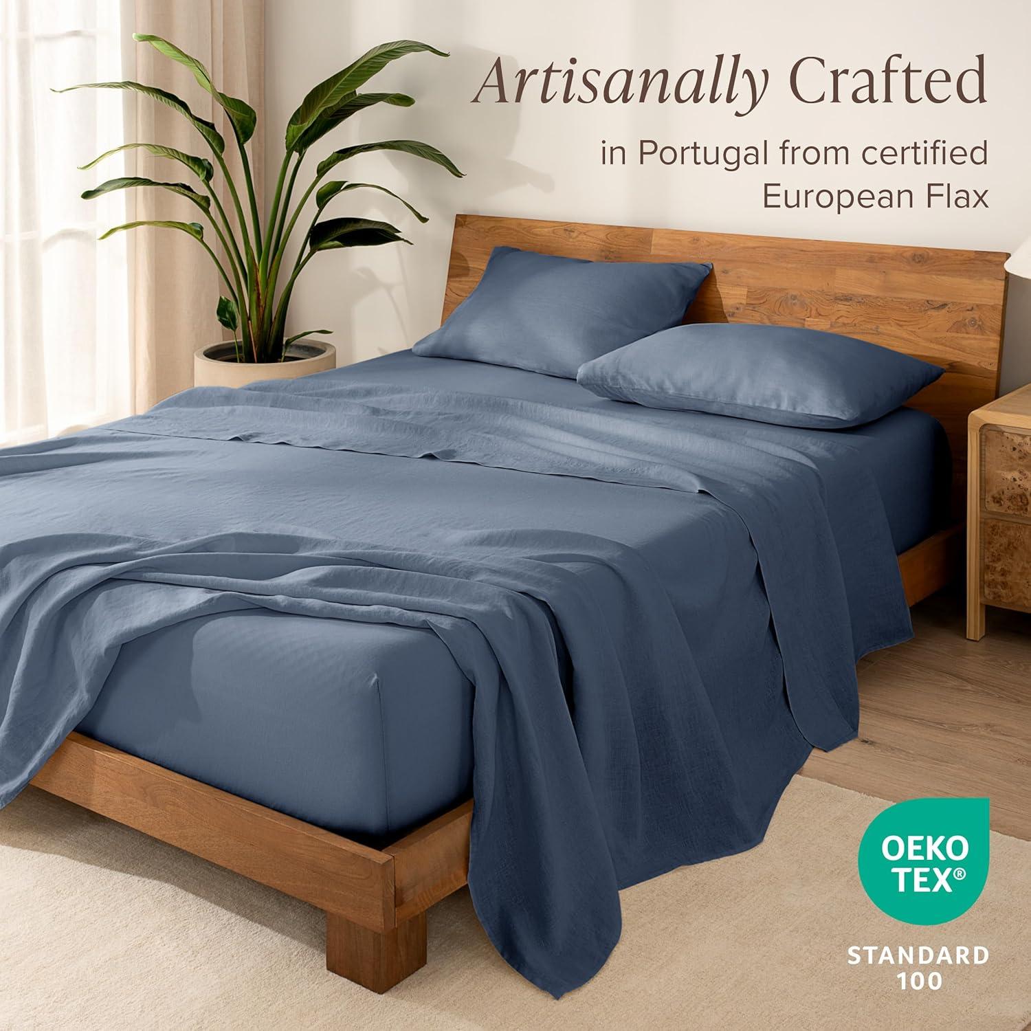 Bare Home 100% Linen Sheet Set